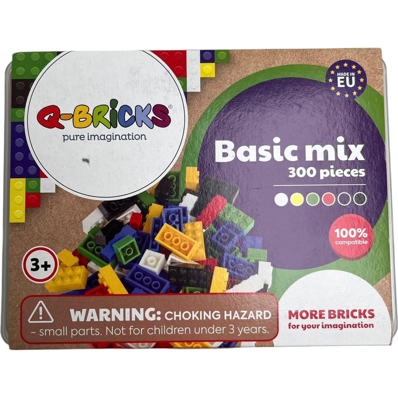 Set de Ladrillos de Construcción Q-BRICKS 300 Piezas Multicolor