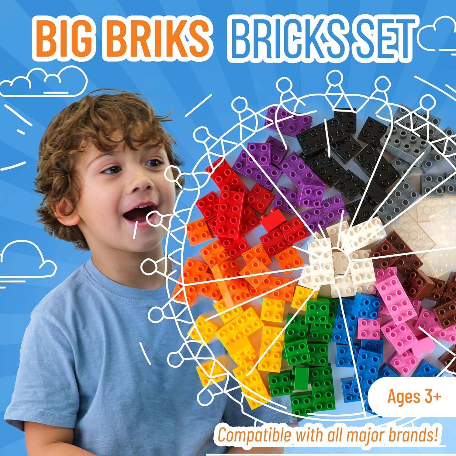 Bloques de Construcción Grandes Strictly Briks 108 Piezas 24 Colores