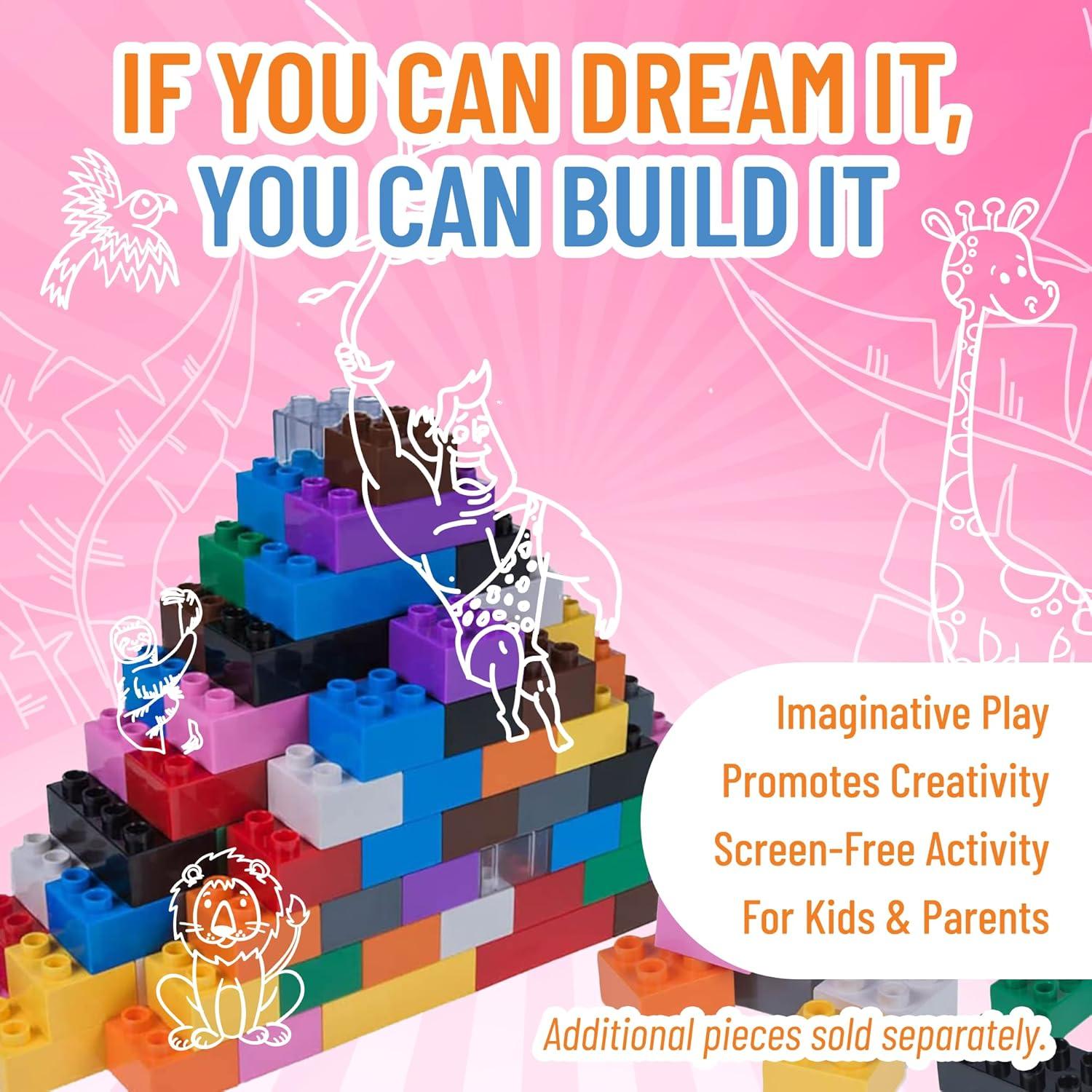 Bloques de Construcción Grandes Strictly Briks 108 Piezas 24 Colores