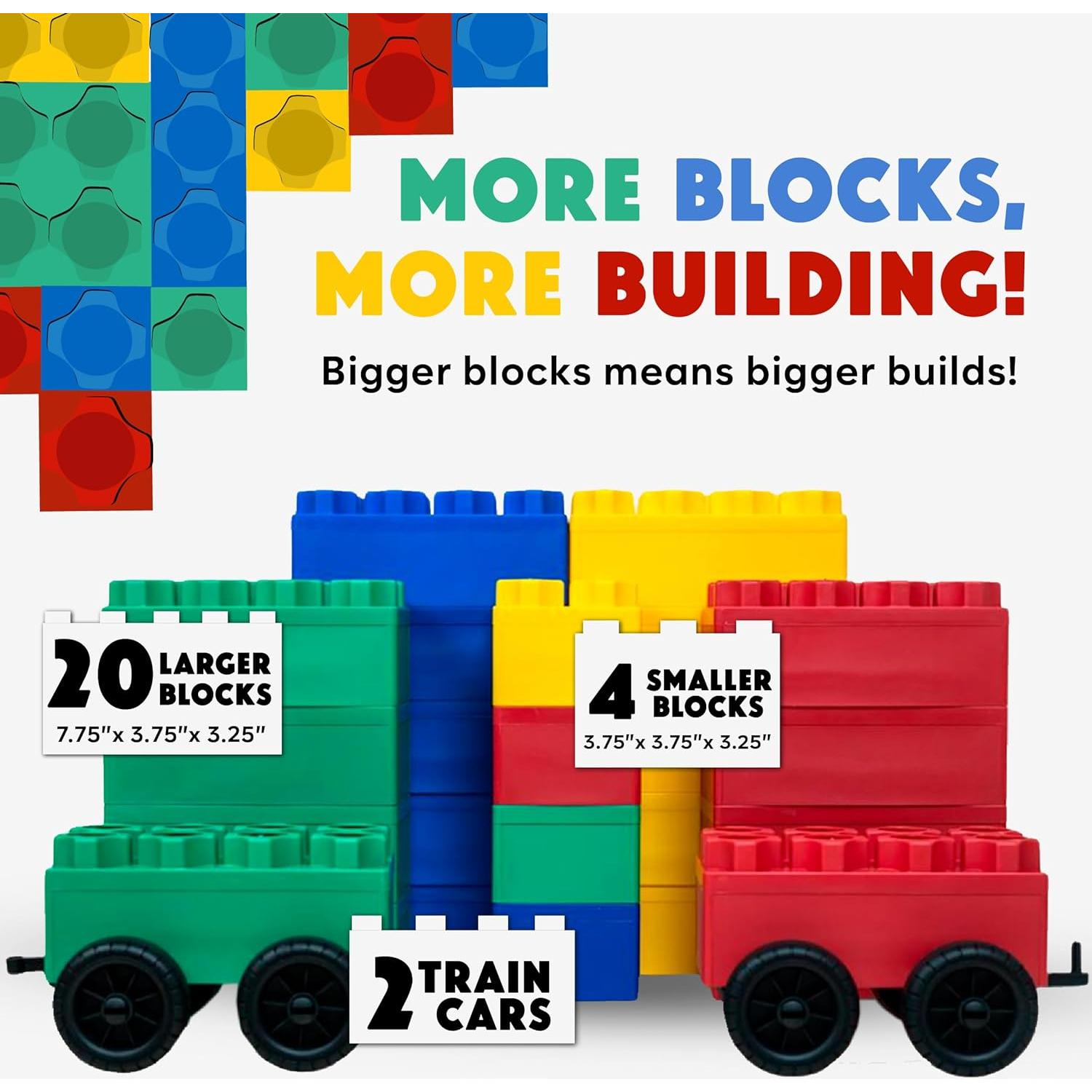 Bloques de Construcción Gigantes Biggo - 24 Piezas para Niños