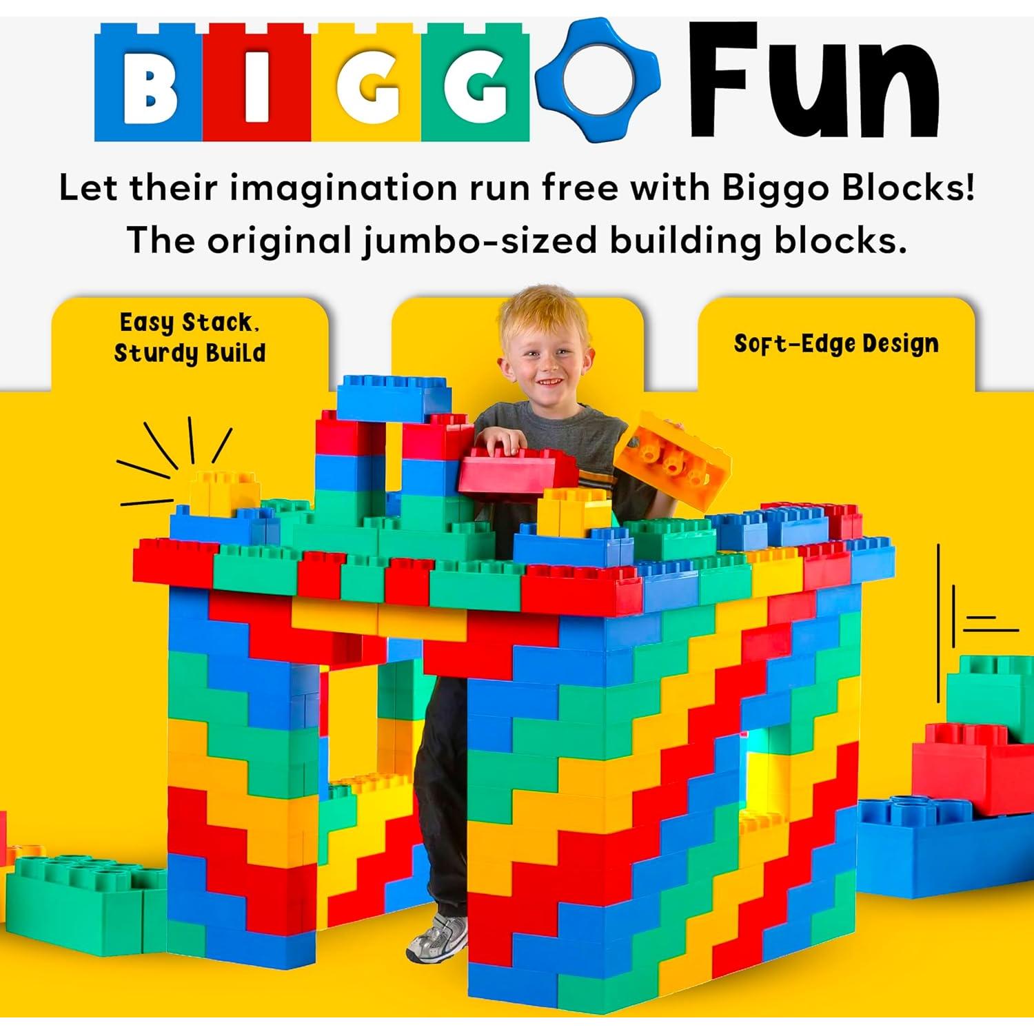 Bloques de Construcción Gigantes Biggo - 24 Piezas para Niños