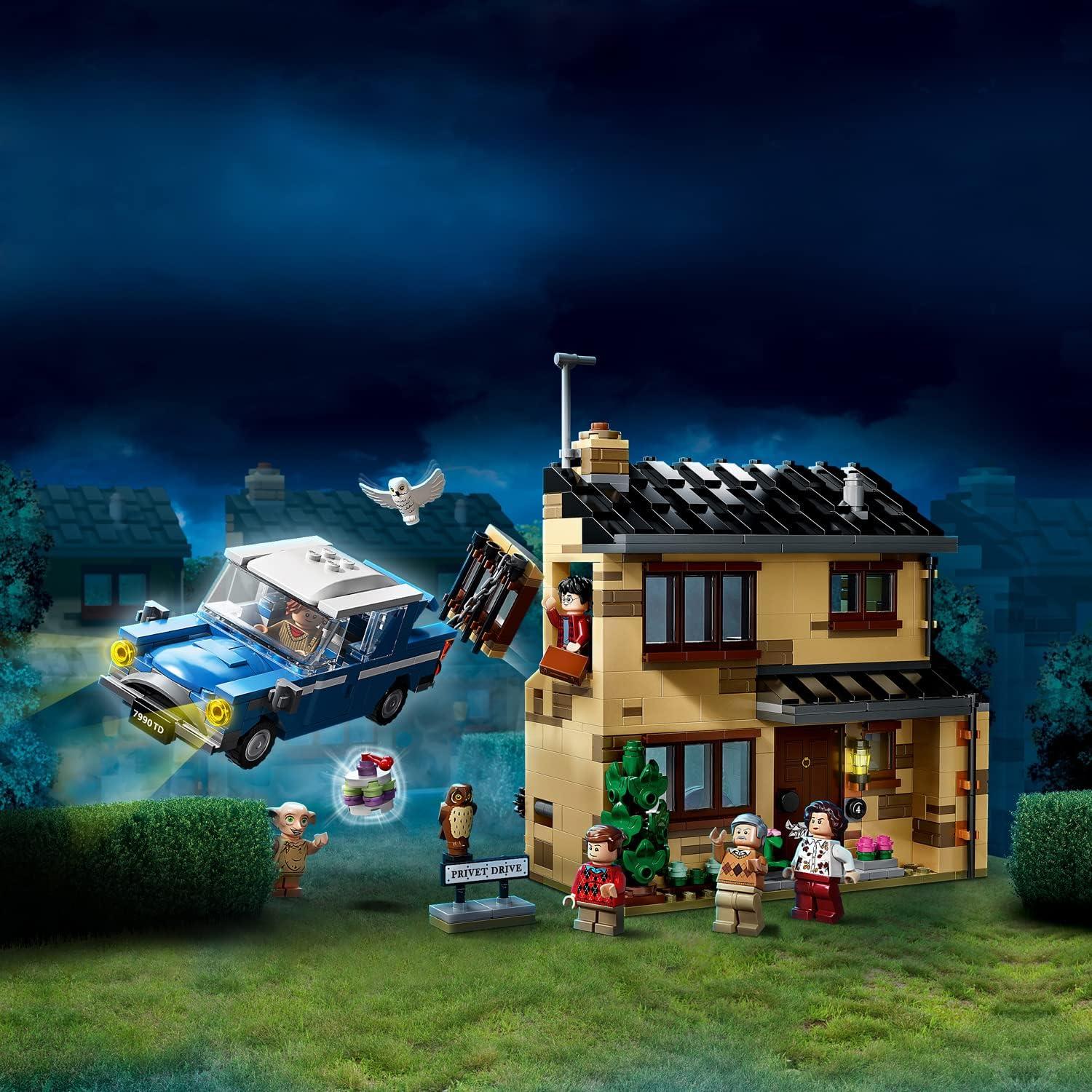 LEGO® Harry Potter™ 4 Privet Drive 75968 Fun Flying Ford Anglia Car Children’s Building Toy;Collectible Playsets