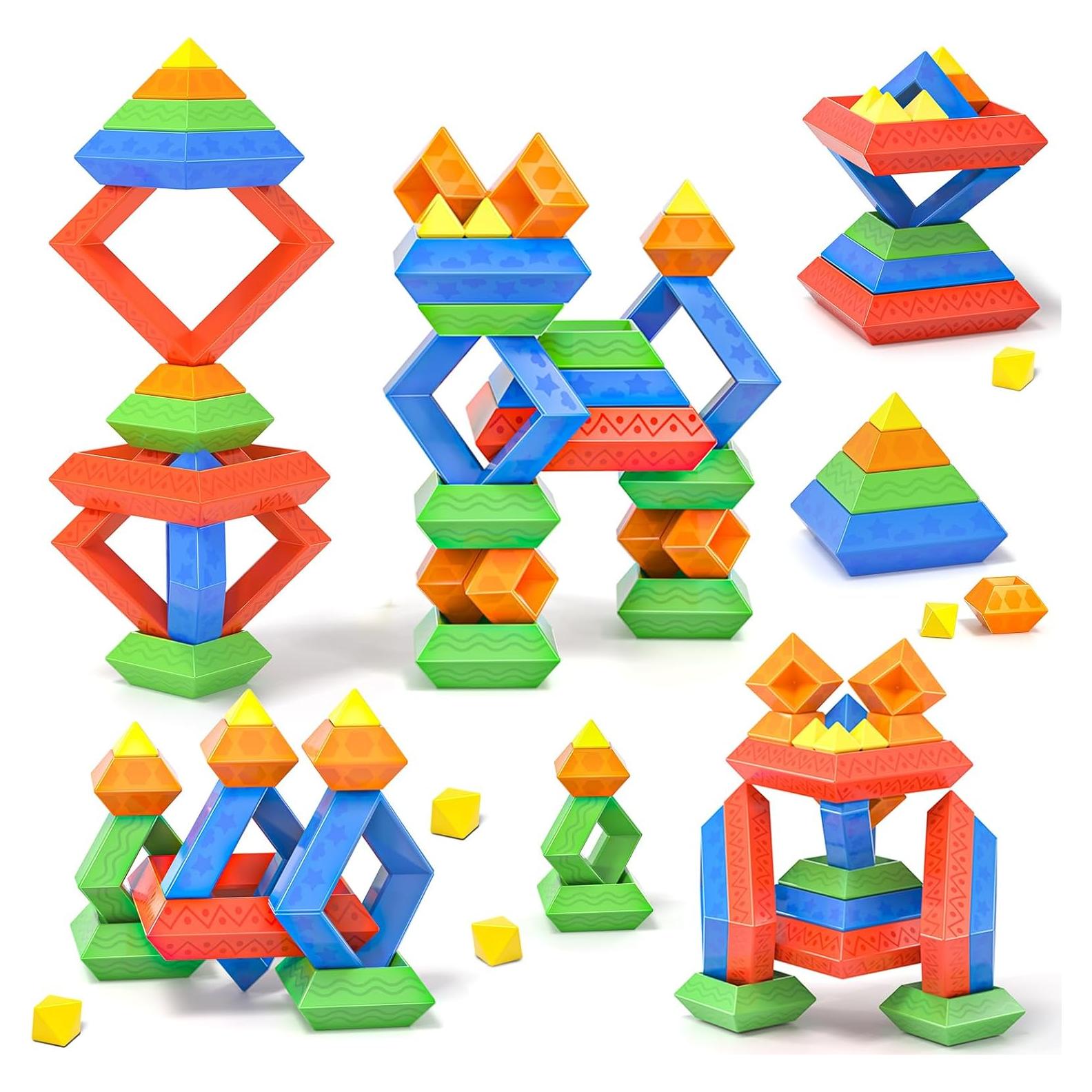 Bloques de Construcción Educativos Ci Vetch 45 Piezas Pirámide