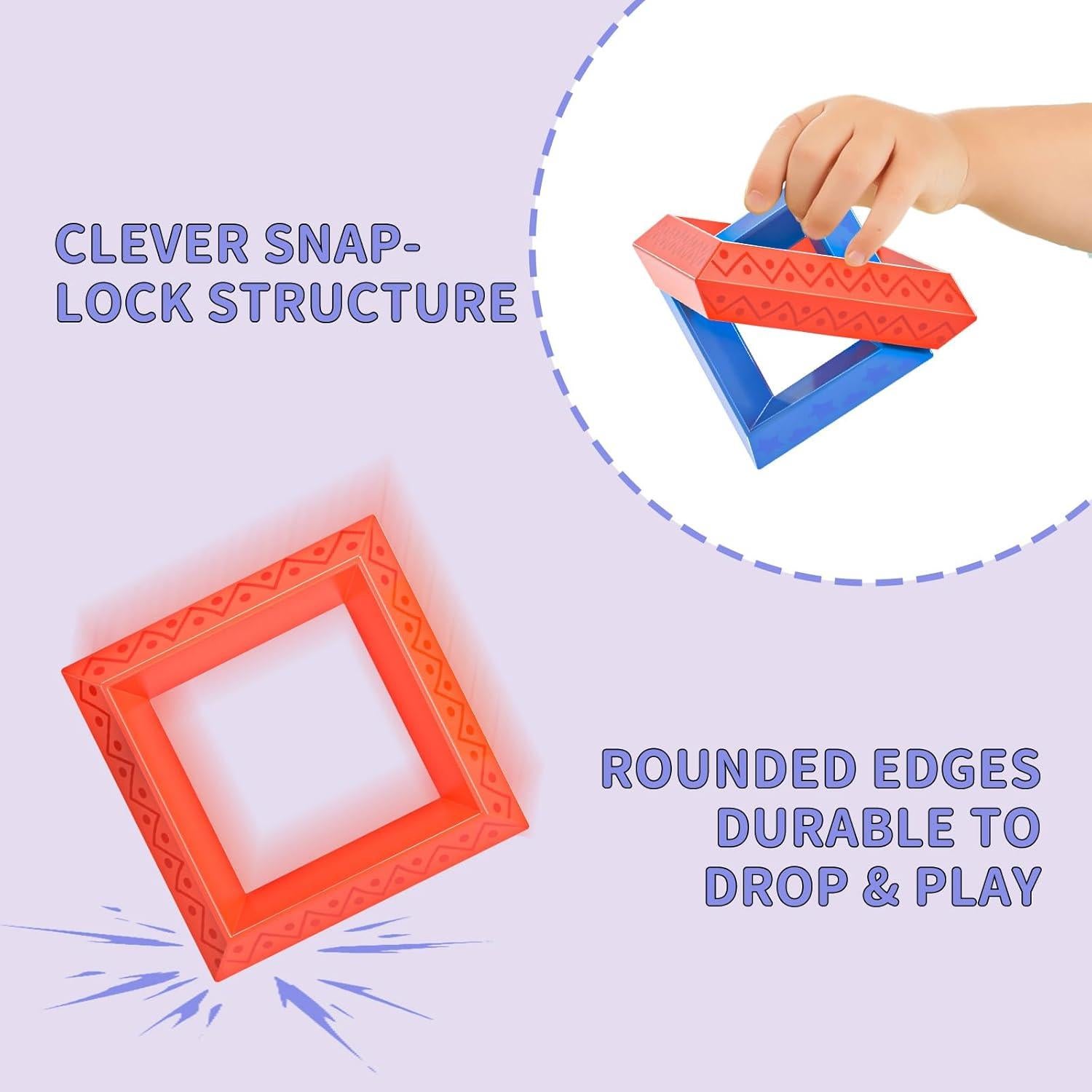 Bloques de Construcción Educativos Ci Vetch 45 Piezas Pirámide