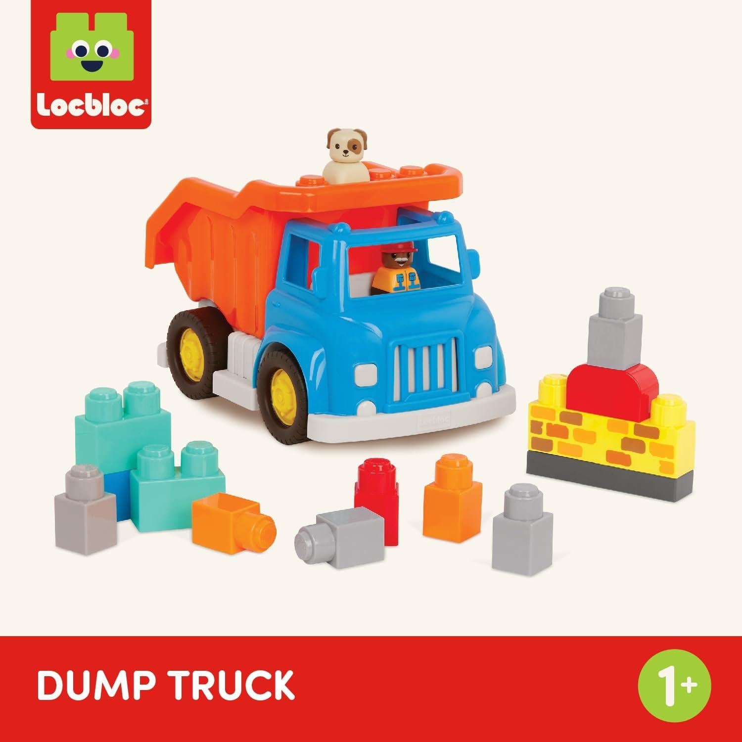 Bloques de Construcción Battat 80 Piezas Coloridas con Ruedas