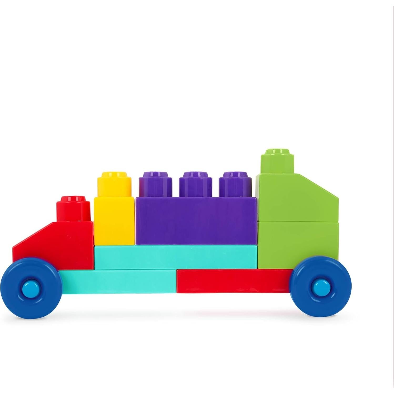 Bloques de Construcción Battat 80 Piezas Coloridas con Ruedas