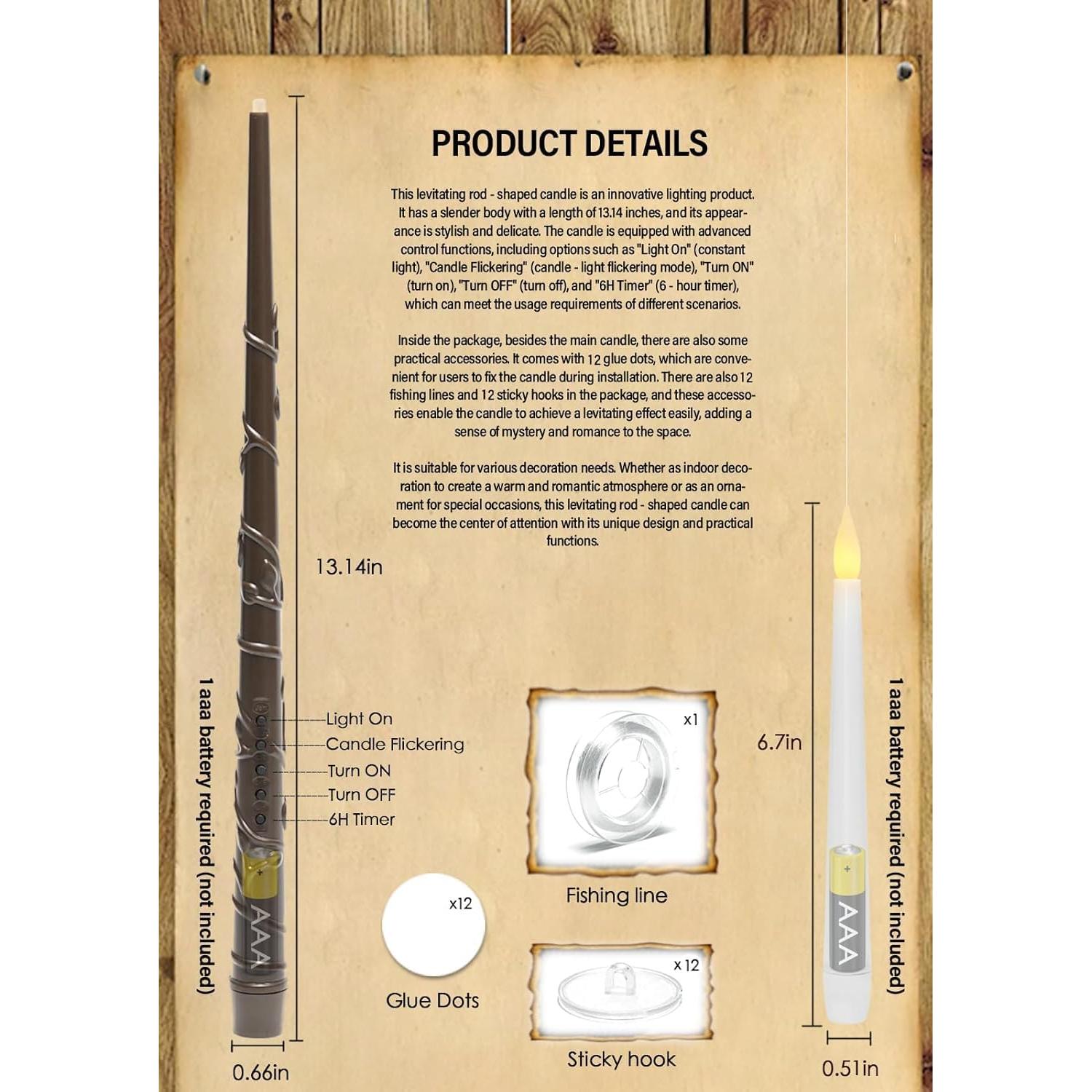 Velas Flotantes LED Kakoya 12 Pcs con Control Remoto Blanco