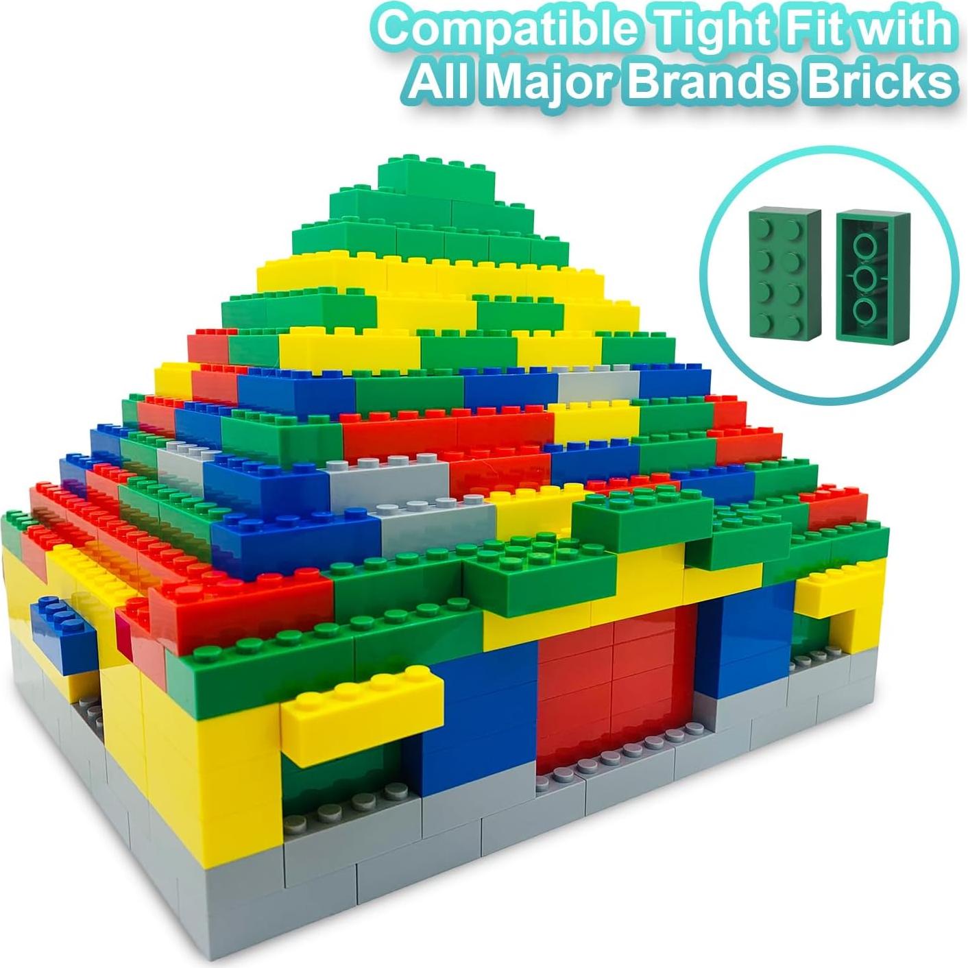 Bloques de Construcción Ekuzi 121 Piezas 2x4 Multicolor