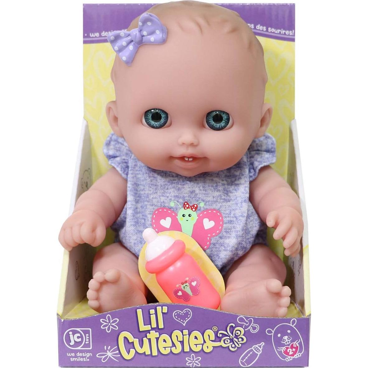 Muñeca de Vinilo Lil Cutesies JC Toys Lulu Ojos Azules 21.6 cm