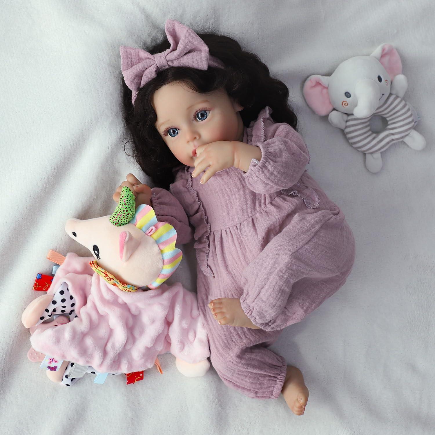 Muñeca Reborn Realista SCOM Suesue 39cm con Ropa y Accesorios