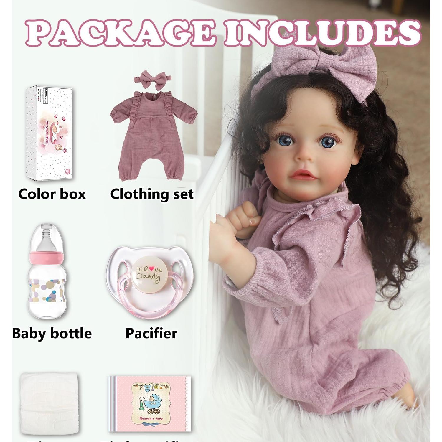 Muñeca Reborn Realista SCOM Suesue 39cm con Ropa y Accesorios