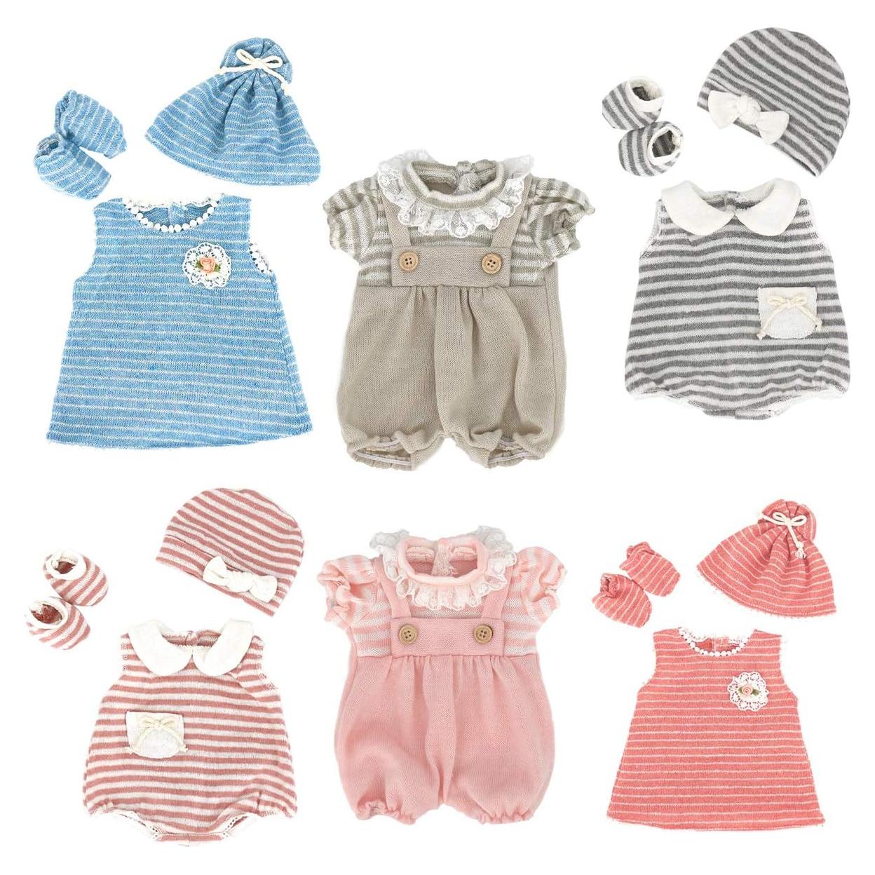 Set de Ropa para Muñecas DC-BEAUTIFUL 6 Piezas 35-46 cm