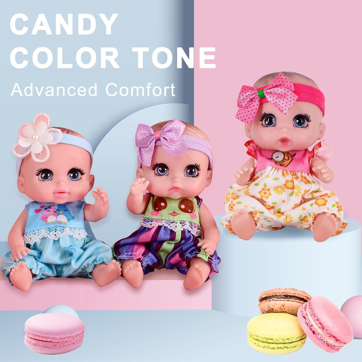 Muñeca Reborn de Vinilo 16 cm Beem Jun Azul para Niñas