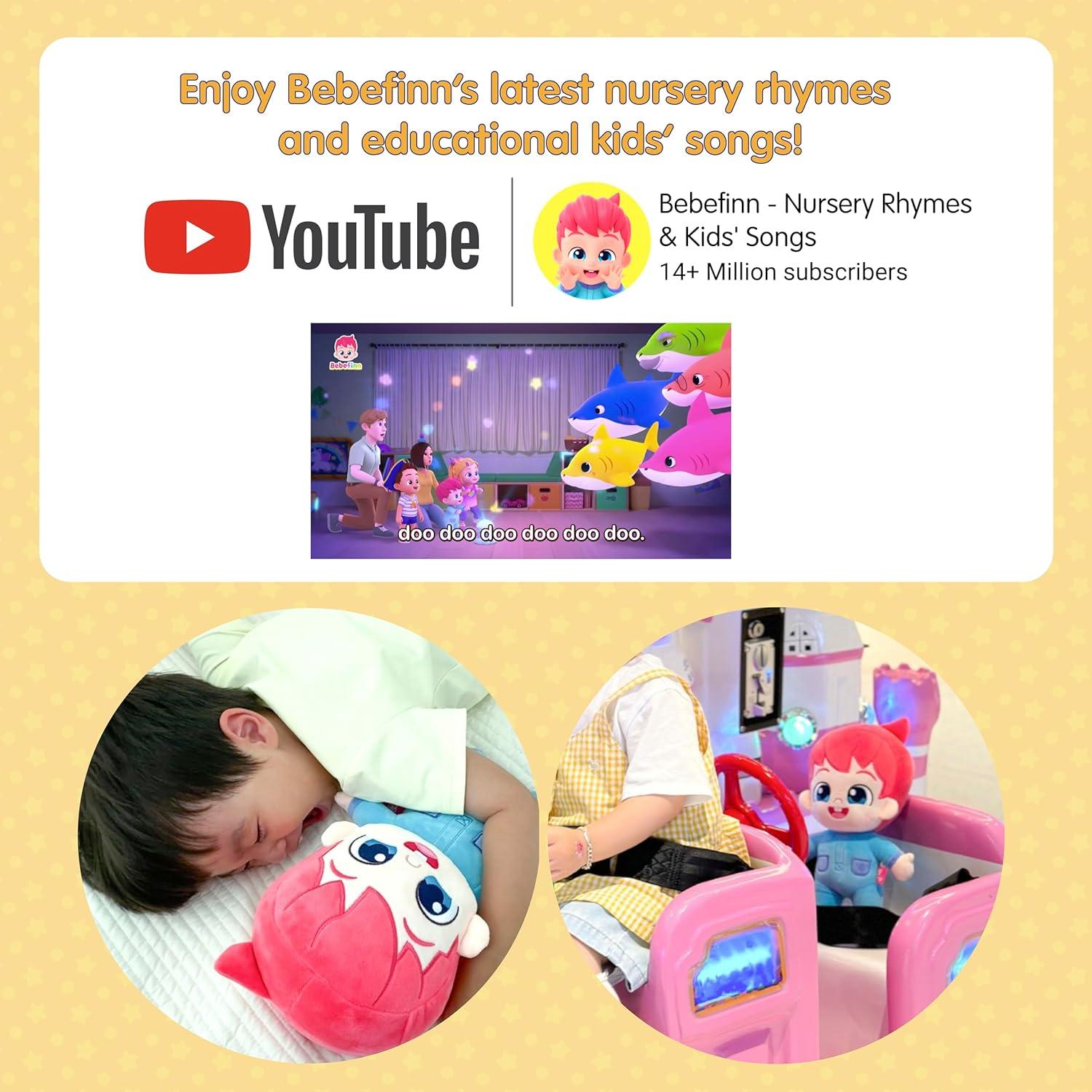 Peluche Bebefinn Pinkfong 30cm - Suave y Lavable para Niños