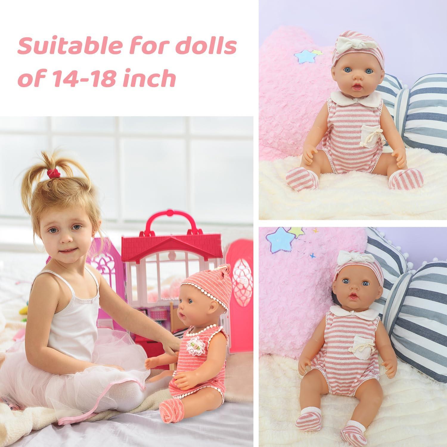 Conjunto de Ropa para Muñeca ELEMENTO UNICORNIO 15 Piezas 43cm