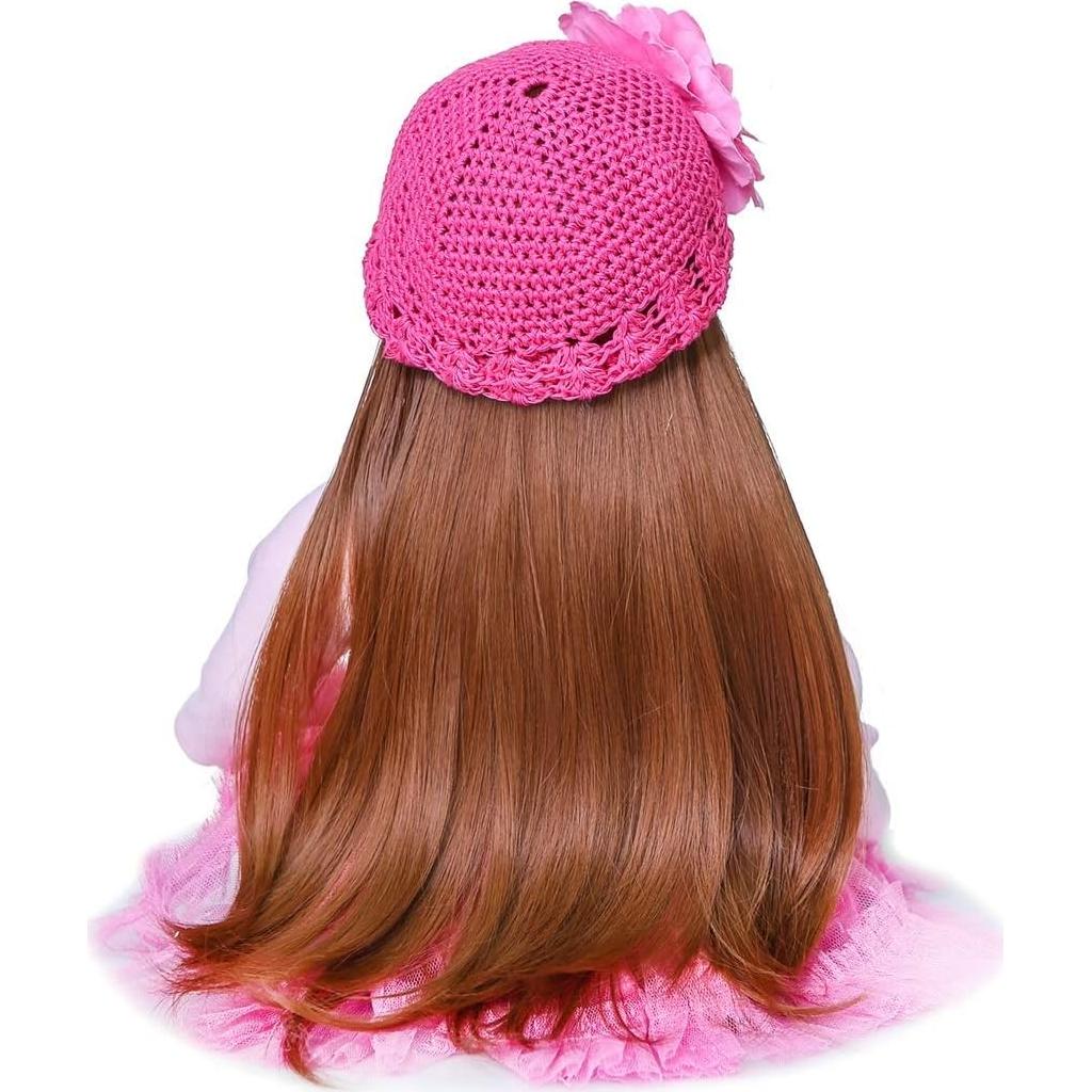 Muñeca Reborn RXDOLL 60cm Vinilo Silicona Suave Rosa