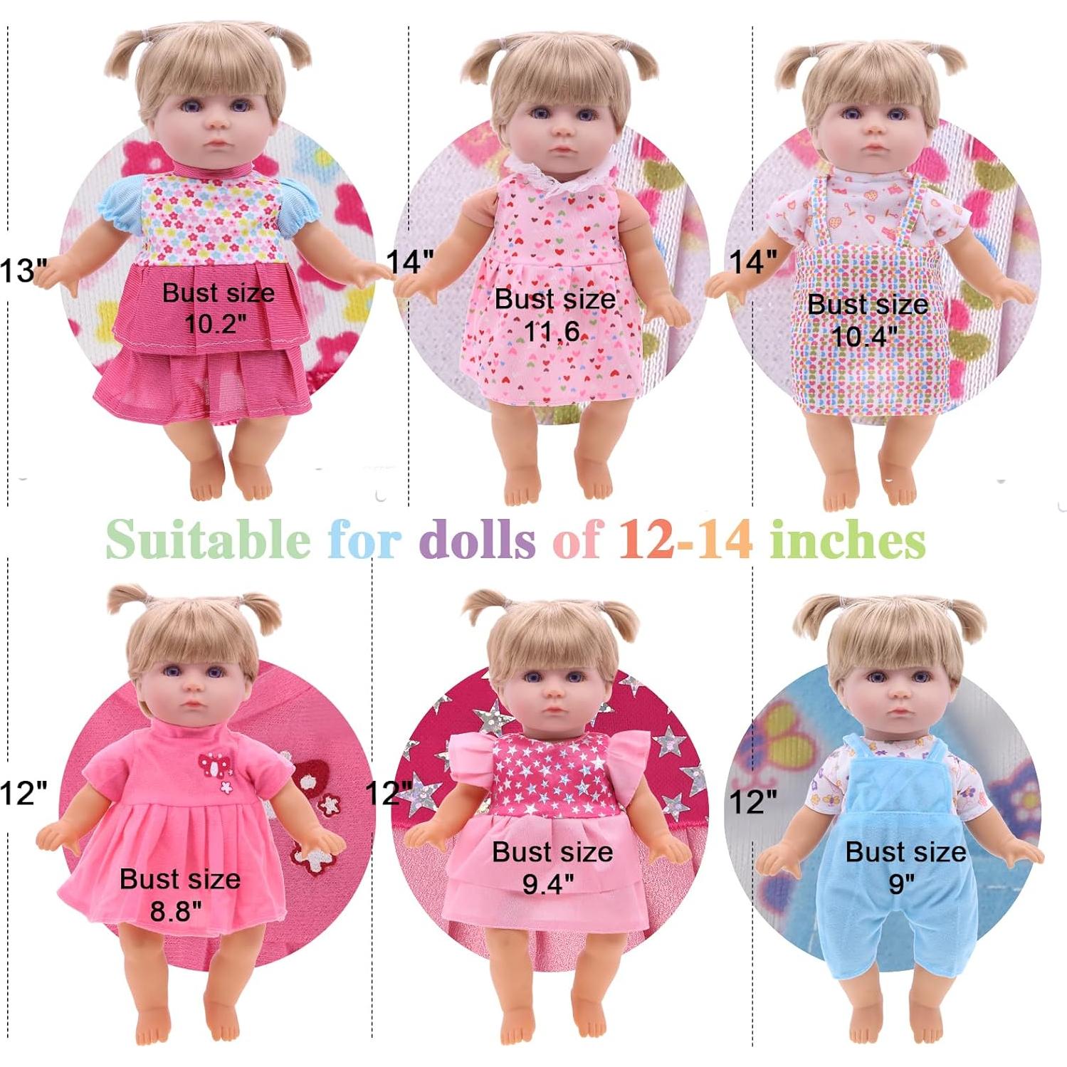 12 Conjuntos de Ropa para Muñecas 30-36 cm YAYYAY