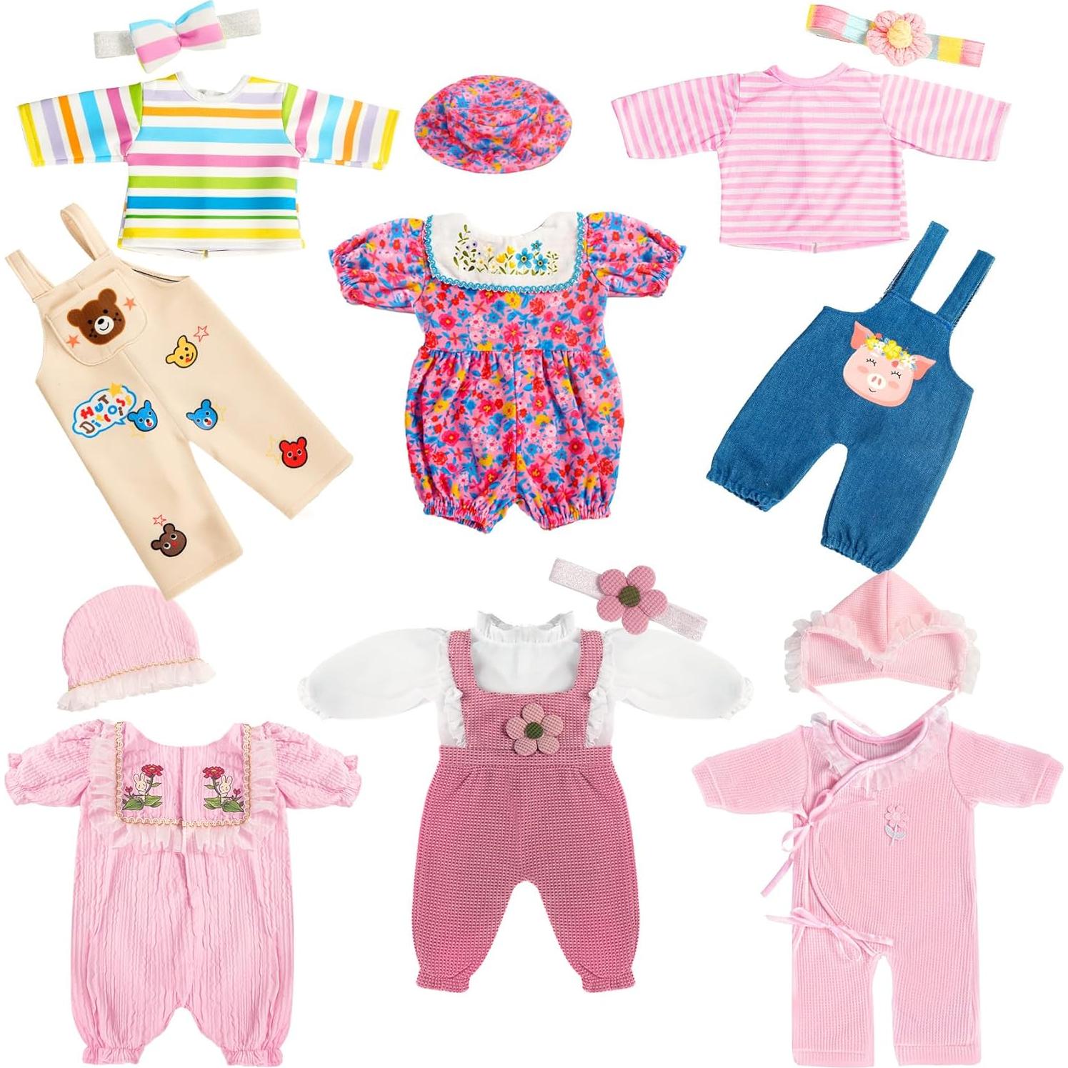 6 Conjuntos de Ropa para Muñecas 35-40 cm WONDOLL