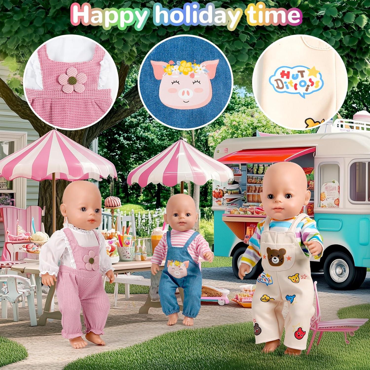 6 Conjuntos de Ropa para Muñecas 35-40 cm WONDOLL