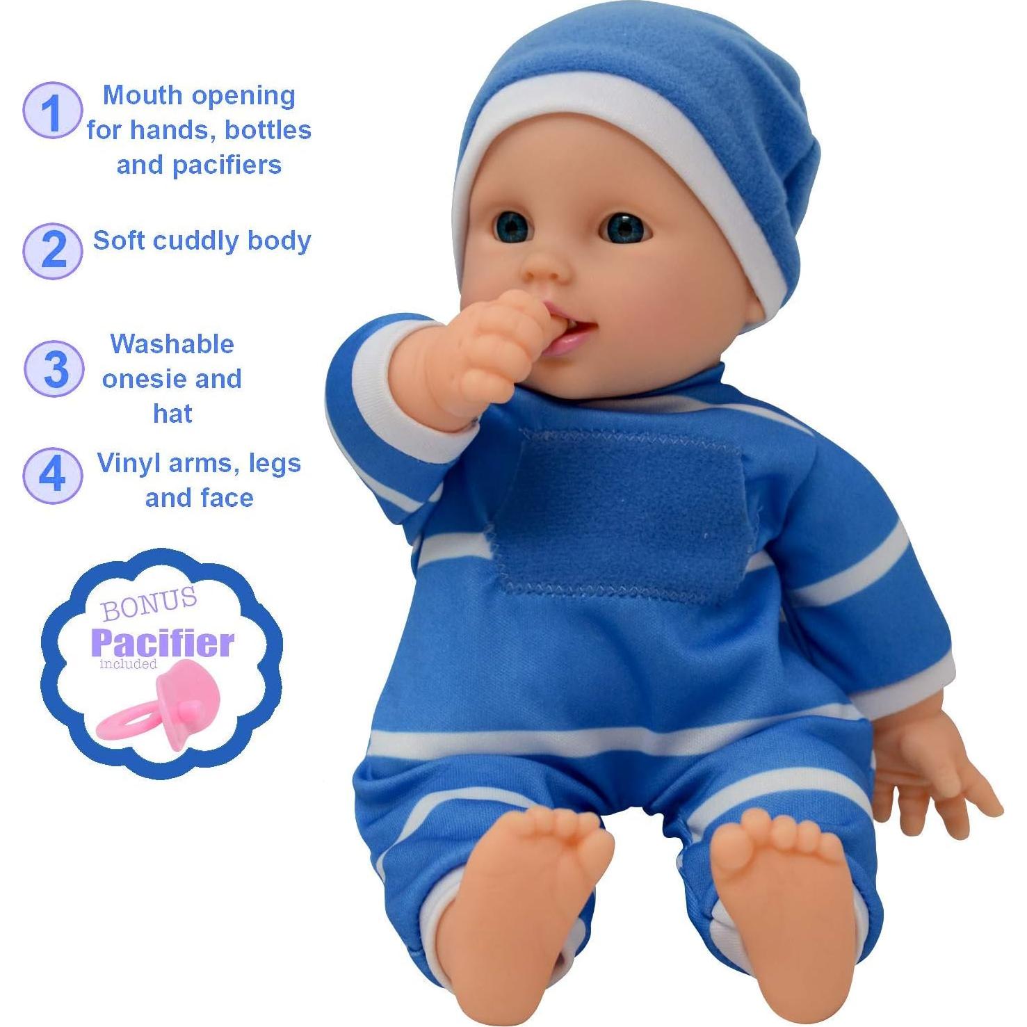 Muñeca de Bebé de Cuerpo Blando 11" La Colección de Muñecas