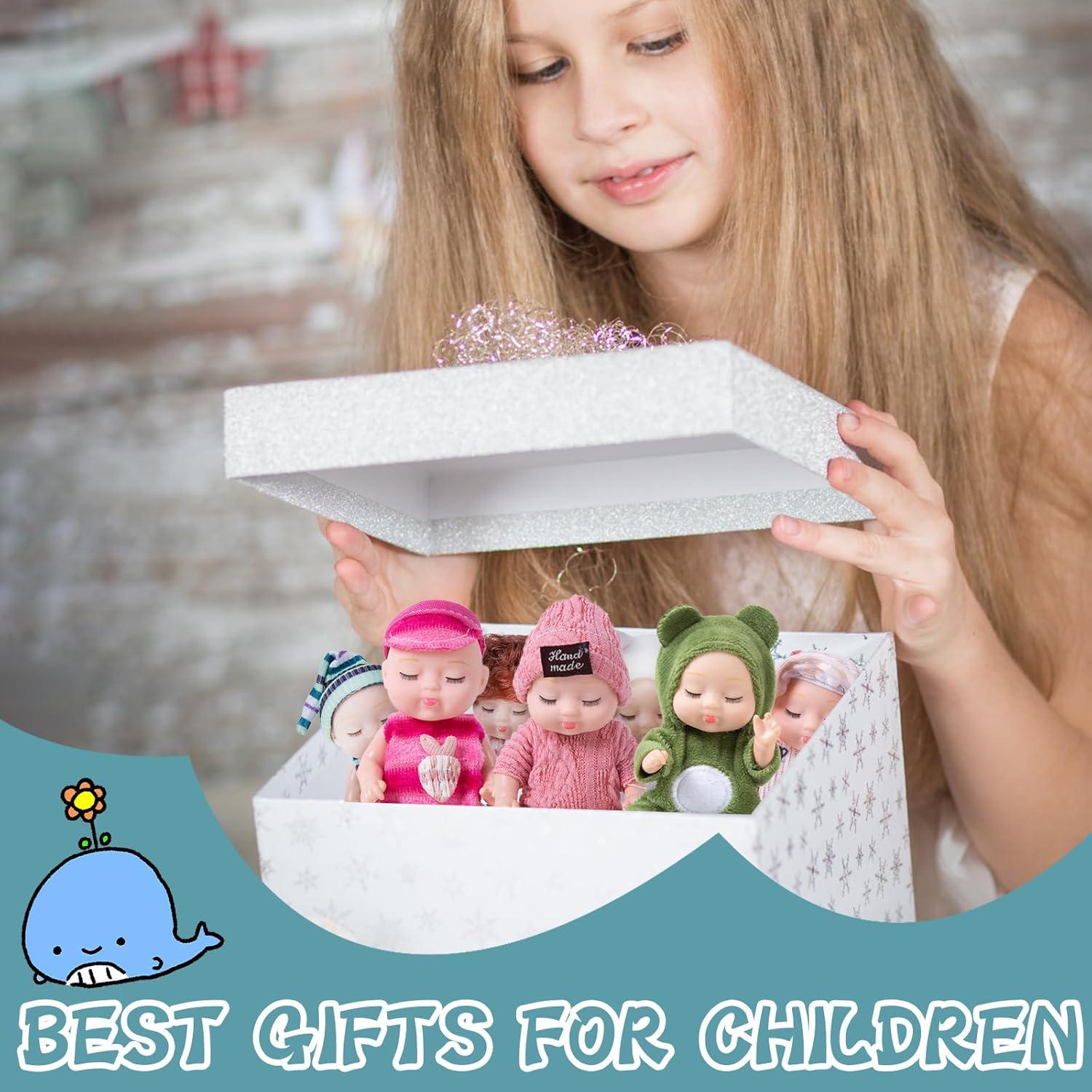 10 Mini Muñecas Bebé Realistas Haawooky - 11 cm