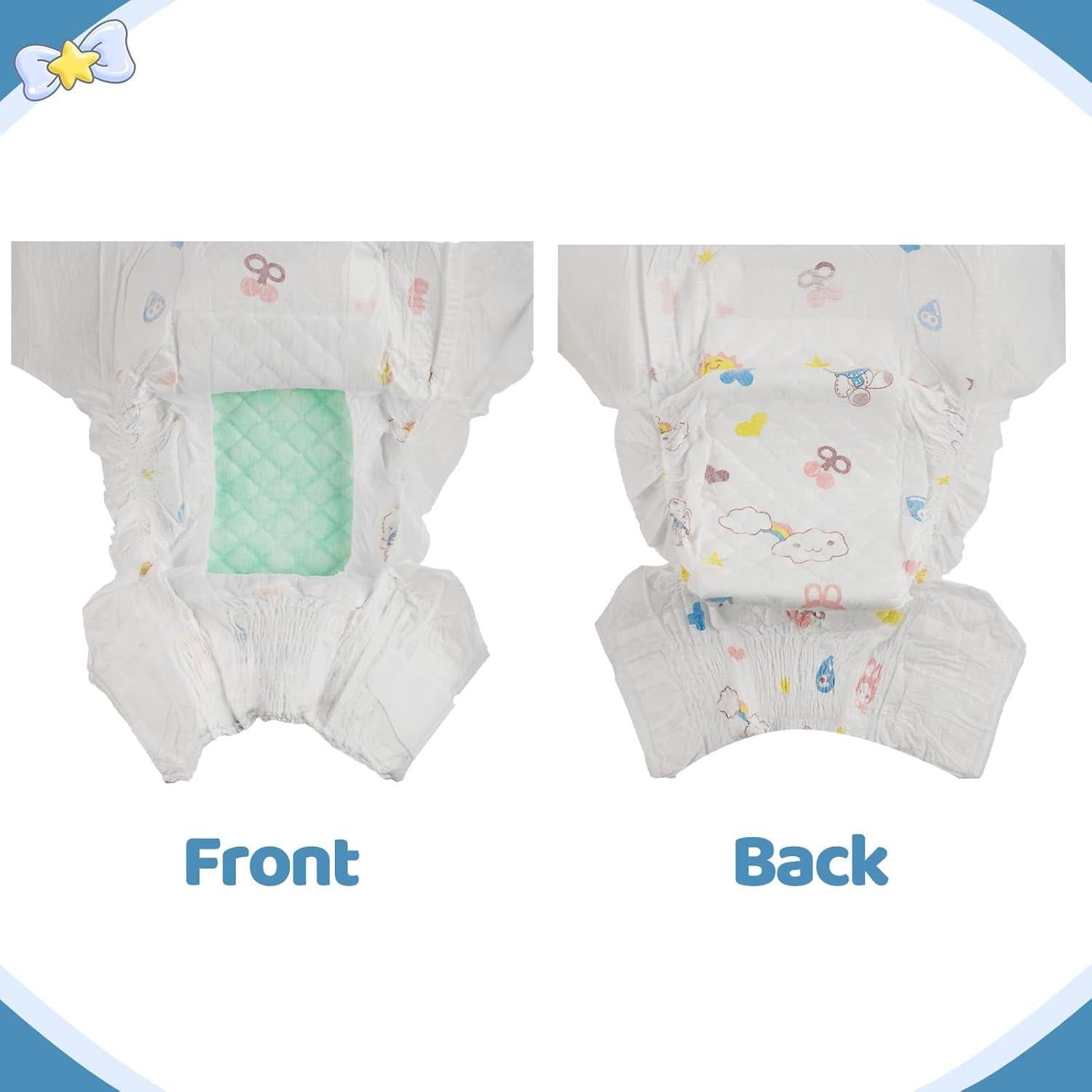 Conjunto de 6 Pañales Reutilizables BABESIDE para Muñecas 43-61 cm