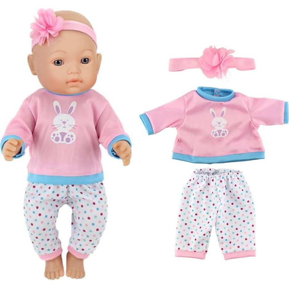 Conjuntos de Ropa para Muñecas Ebuddy - 4 Atuendos 35-46 cm