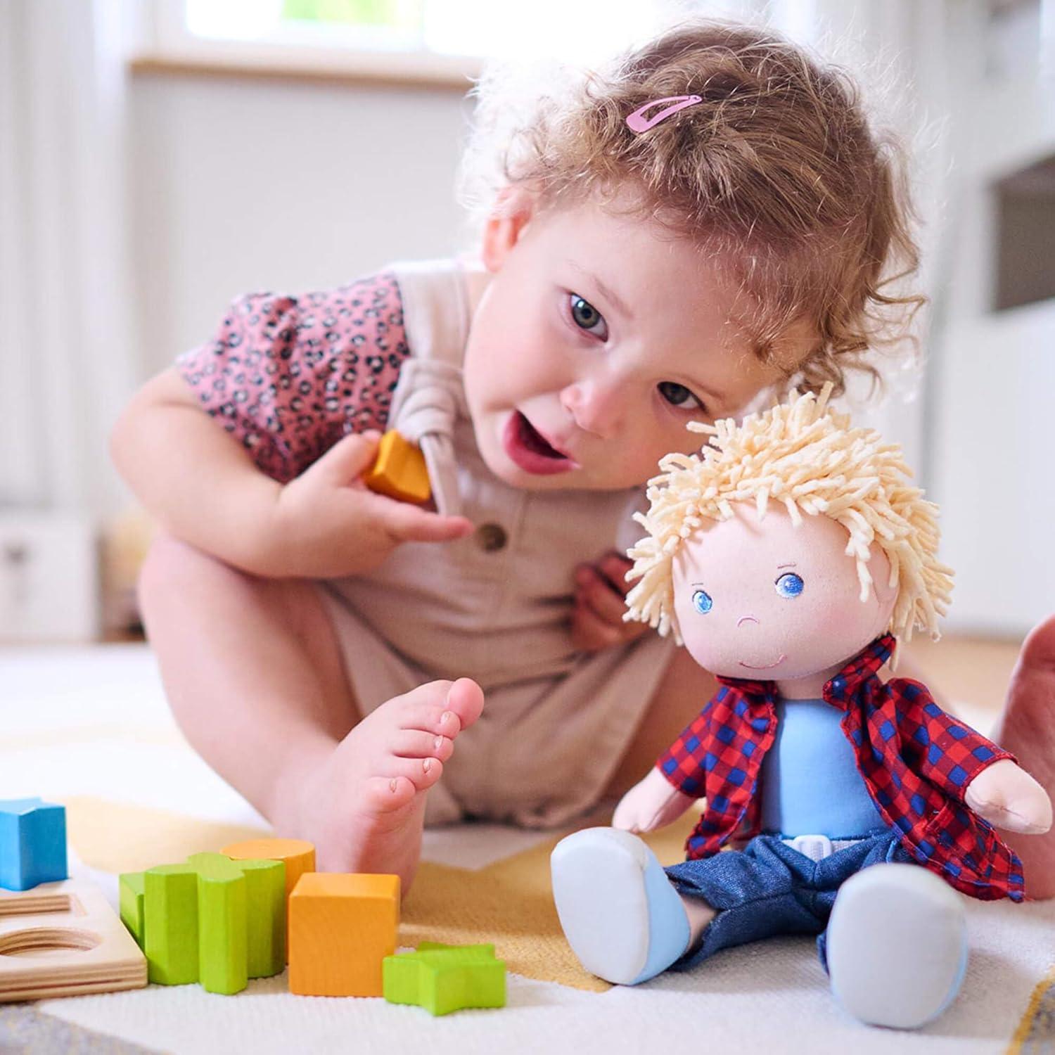 Muñeca Suave HABA Nick 30 cm para Bebés 18 meses y más