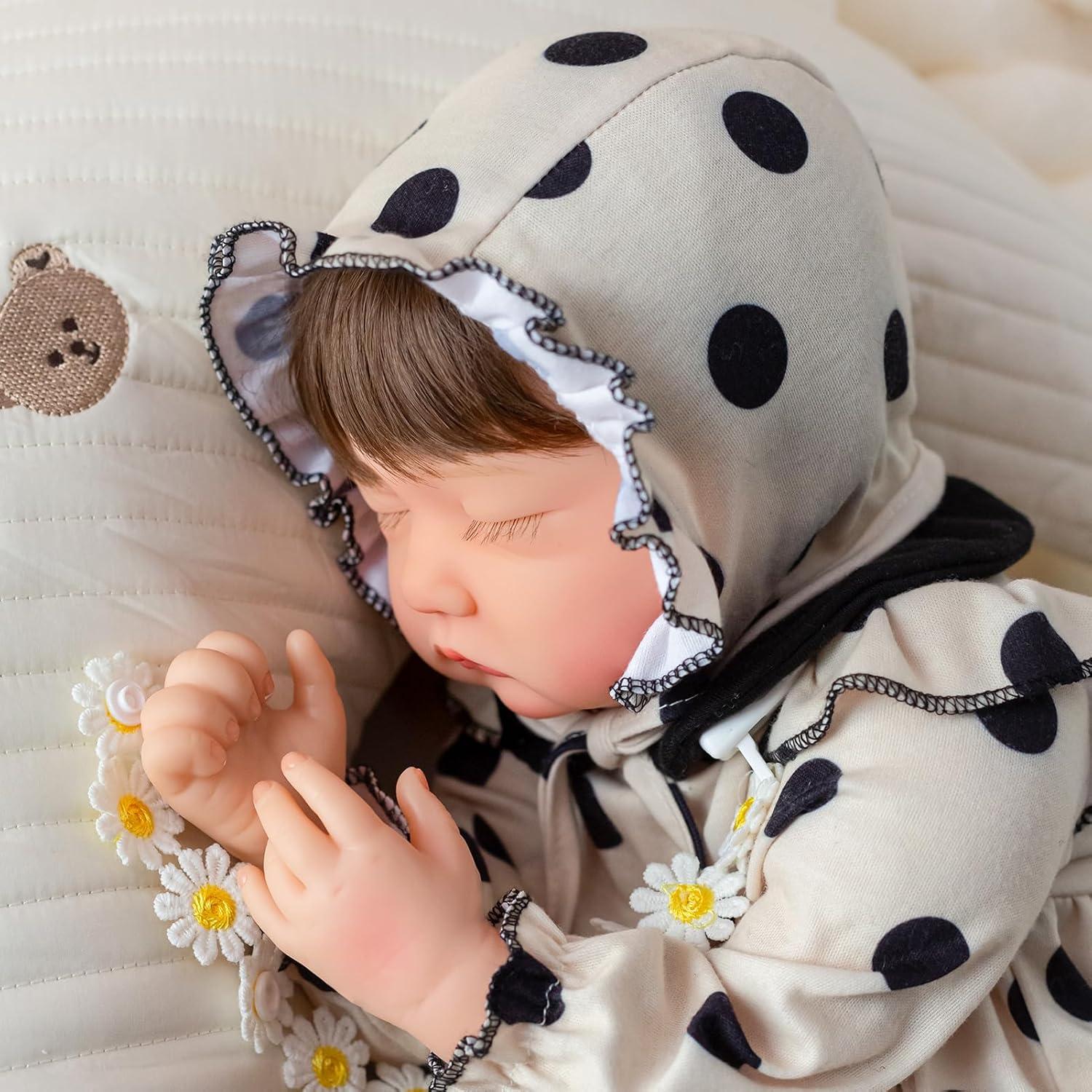 Muñeca Reborn Realista SPICIMOMO 56 cm con Cuerpo Suave