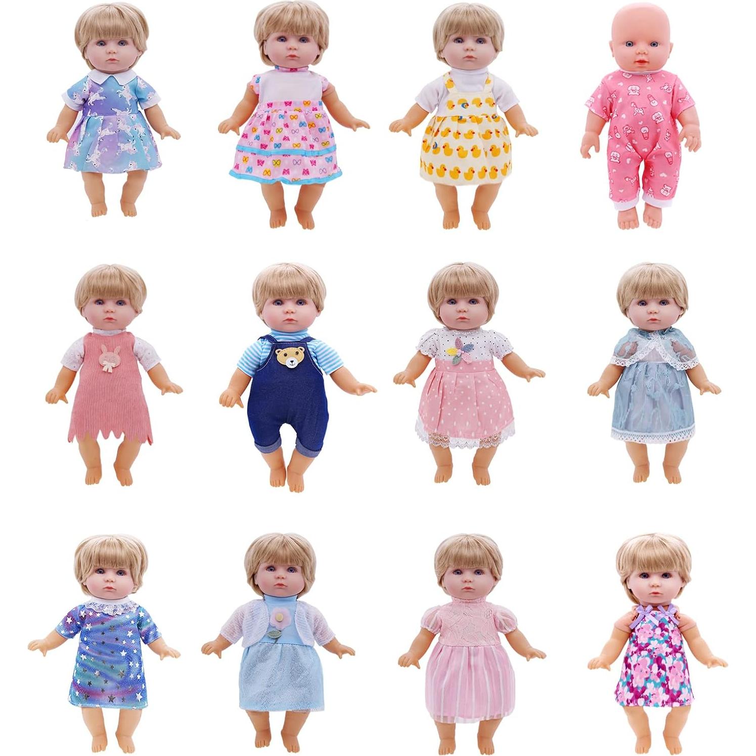 12 Conjuntos de Ropa para Muñecas 30 cm Digabi