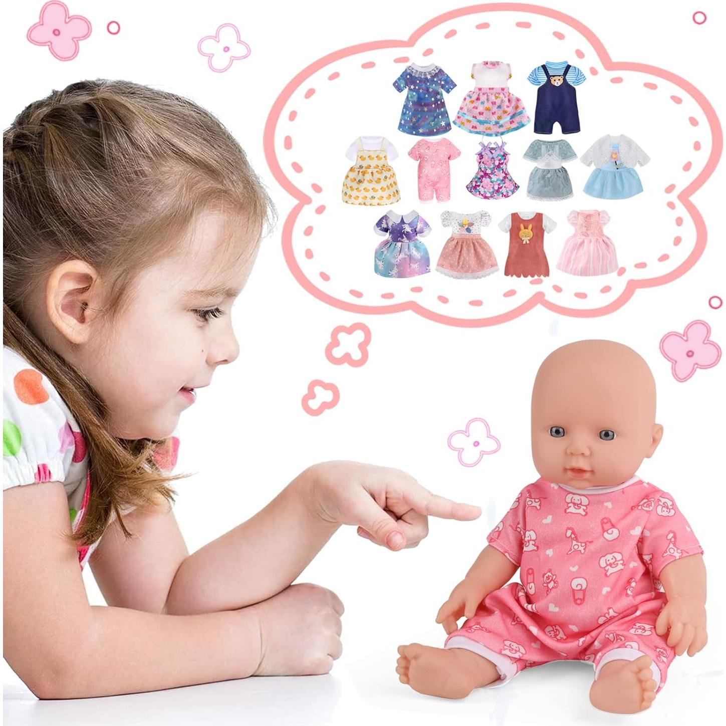 12 Conjuntos de Ropa para Muñecas 30 cm Digabi