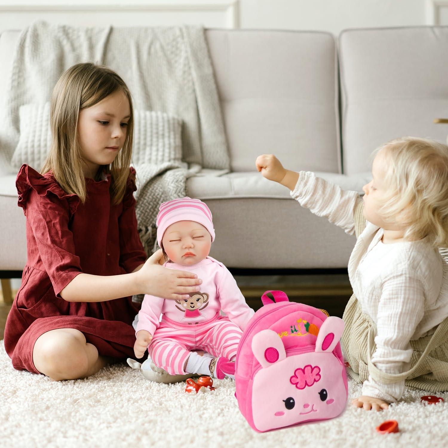 Conjunto de Ropa Rosa 8 Pcs para Muñecas Reborn Pedolltree