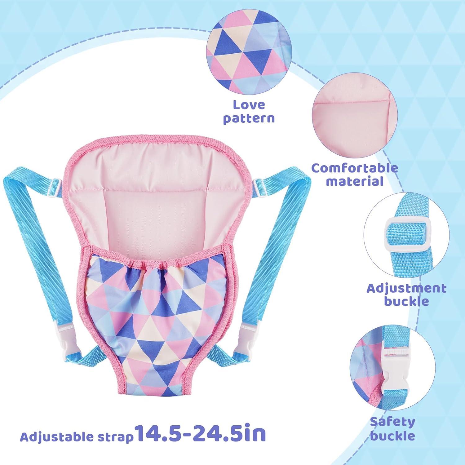 Portabebés de Muñeca Reborn BABESIDE con 2 Pañales 30-38 cm