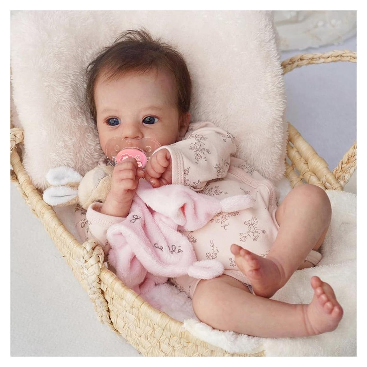 Muñeca de Bebé Renacido GYCV 46 cm Realista con Accesorios