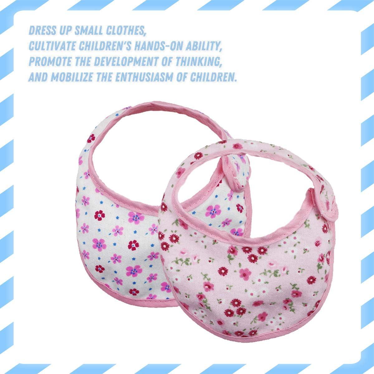 Conjunto de Pañales y Baberos para Muñecas DC-BEAUTIFUL 14-18"