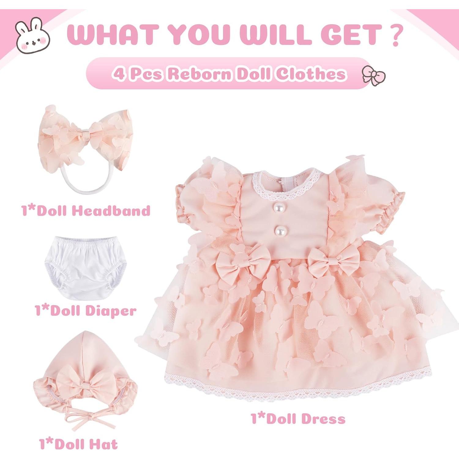 Conjunto de Ropa para Muñecas Reborn BABESIDE 17-22"