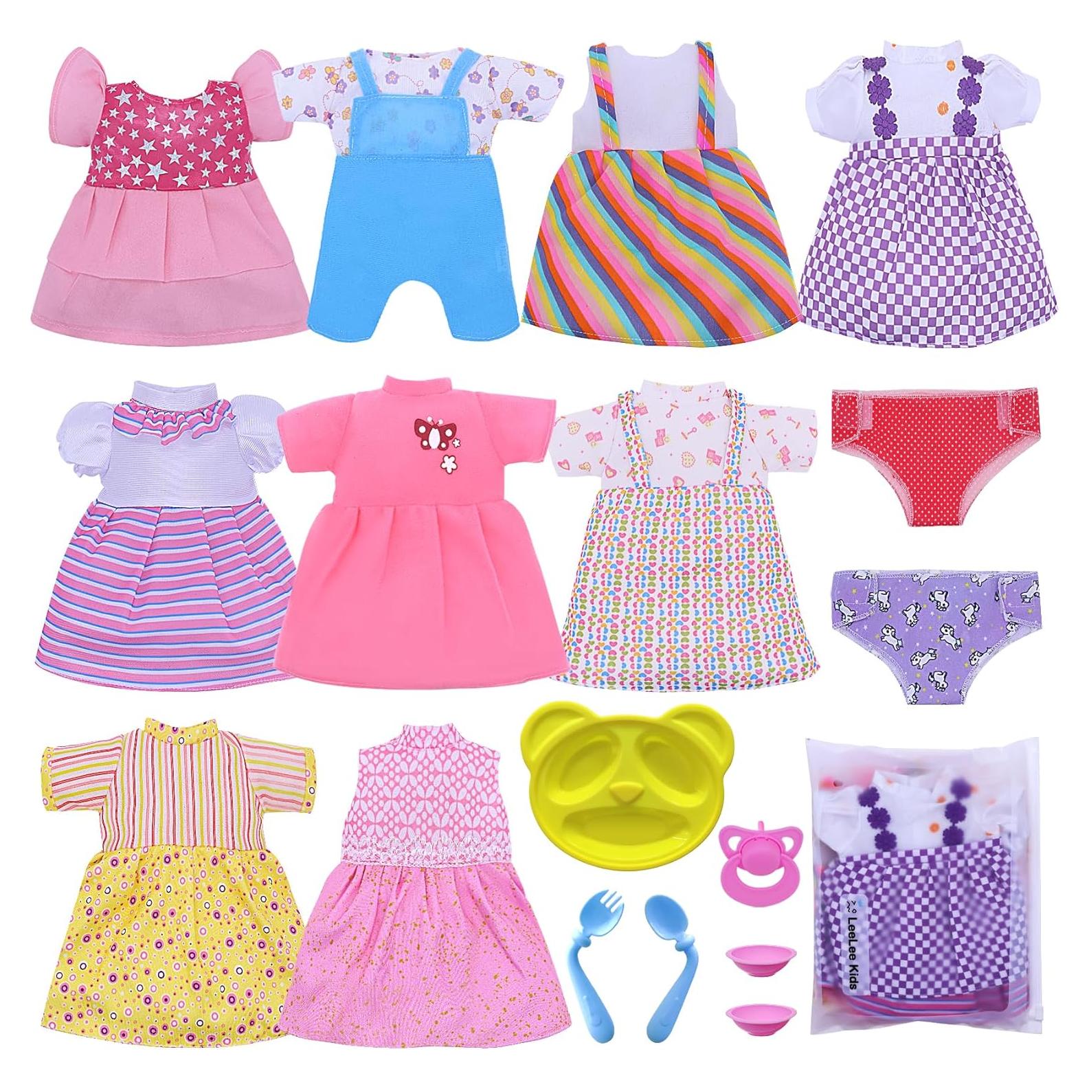 Ropa de Muñeca 30-38 cm Chenghai - 9 Vestidos y Accesorios