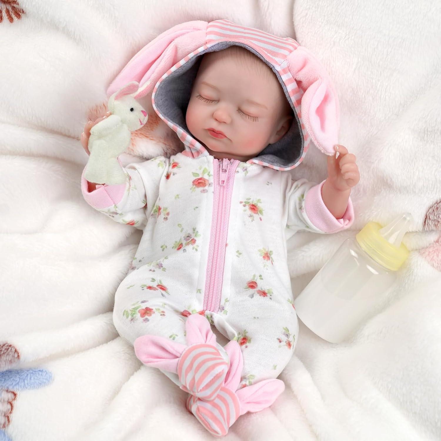 Muñeca Reborn Realista BABESIDE Chloe 30.48 cm Cuerpo Blando