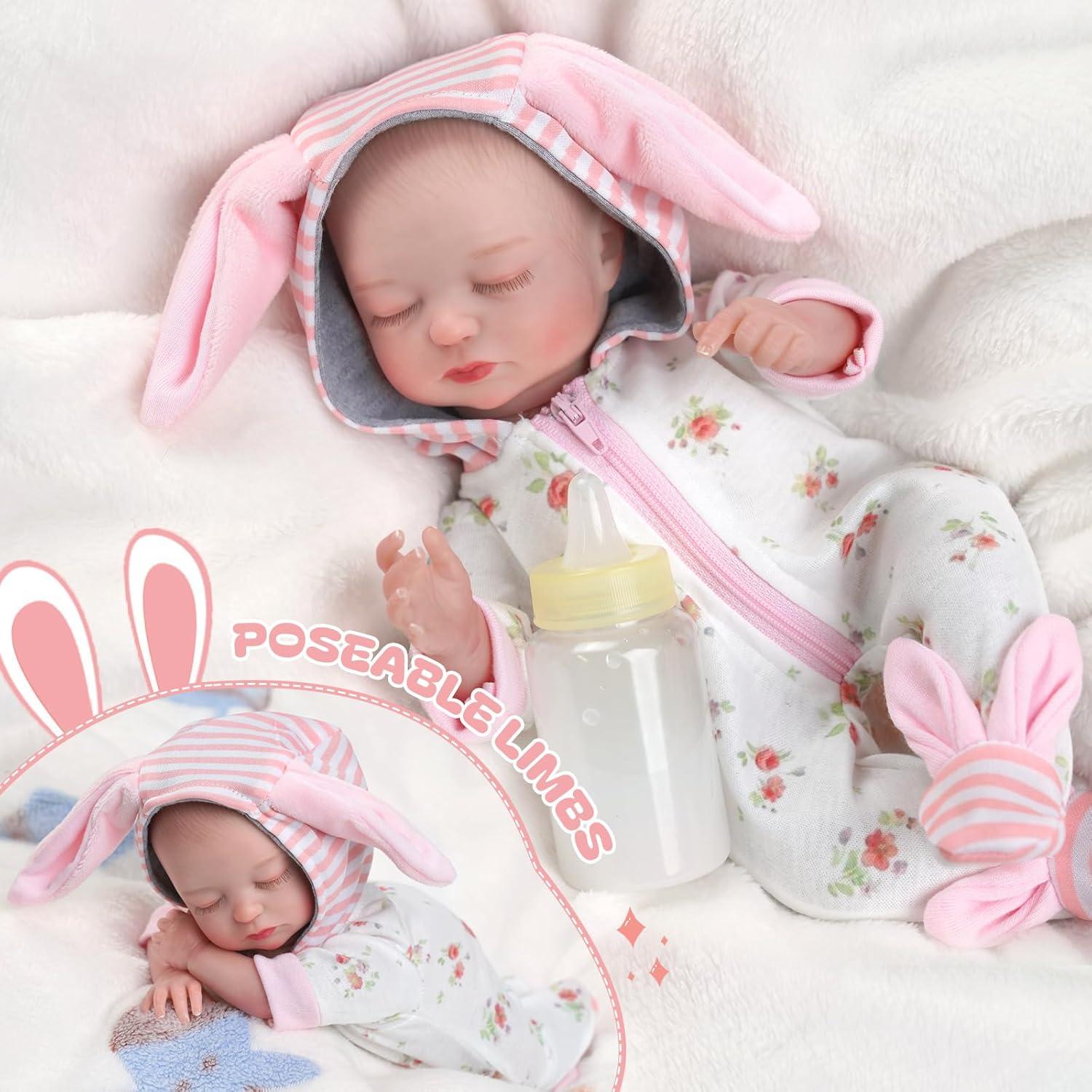 Muñeca Reborn Realista BABESIDE Chloe 30.48 cm Cuerpo Blando