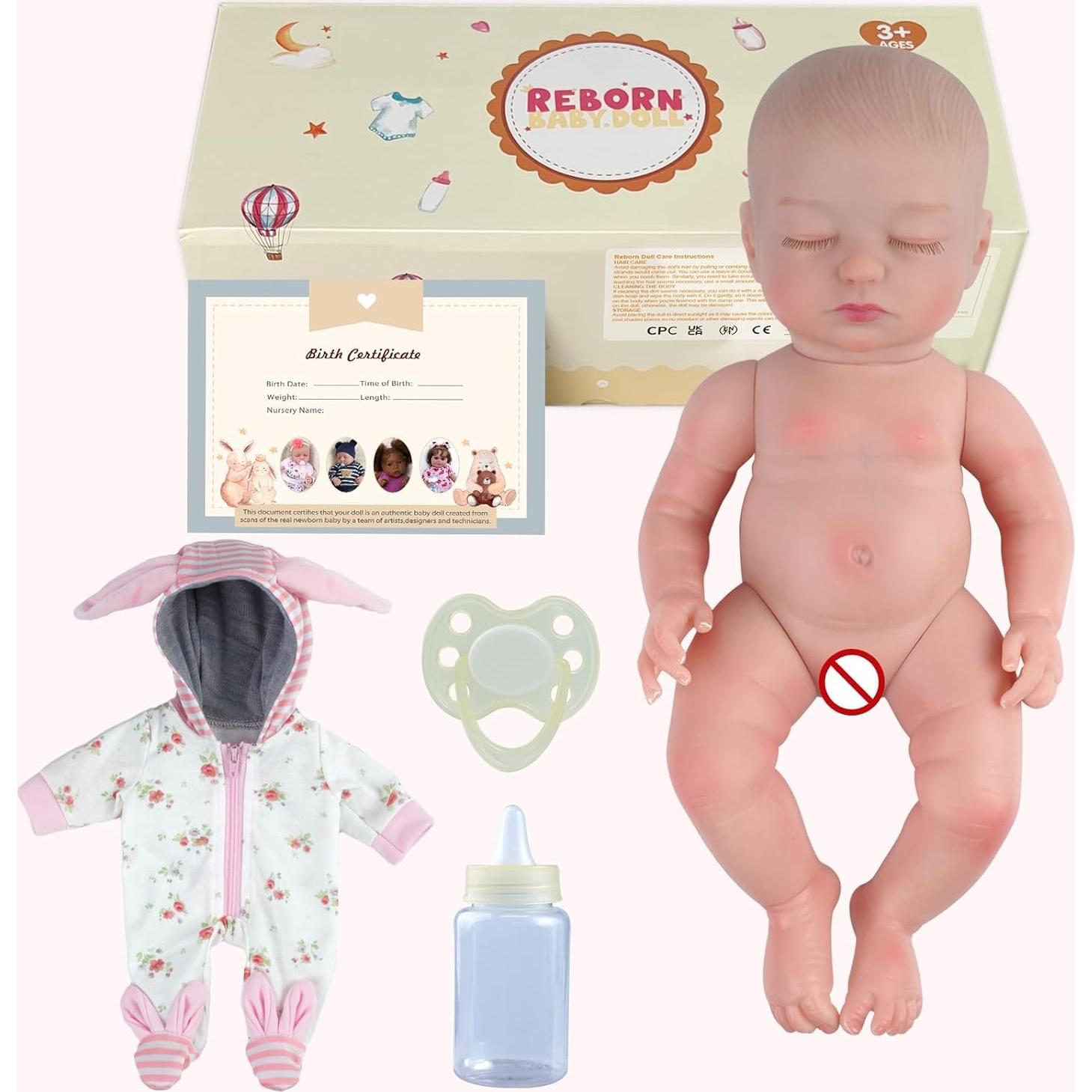 Muñeca Reborn Realista BABESIDE Chloe 30.48 cm Cuerpo Blando