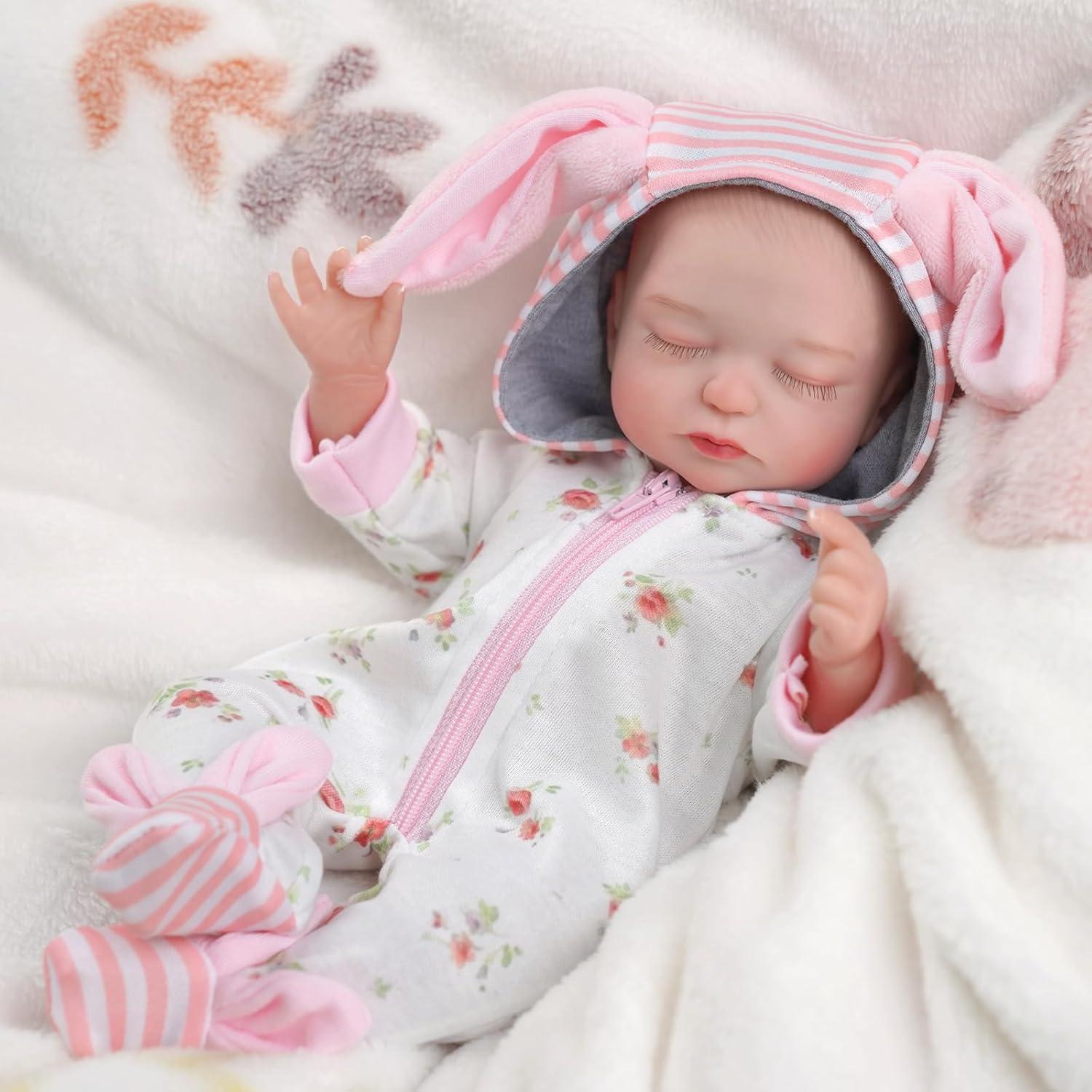 Muñeca Reborn Realista BABESIDE Chloe 30.48 cm Cuerpo Blando