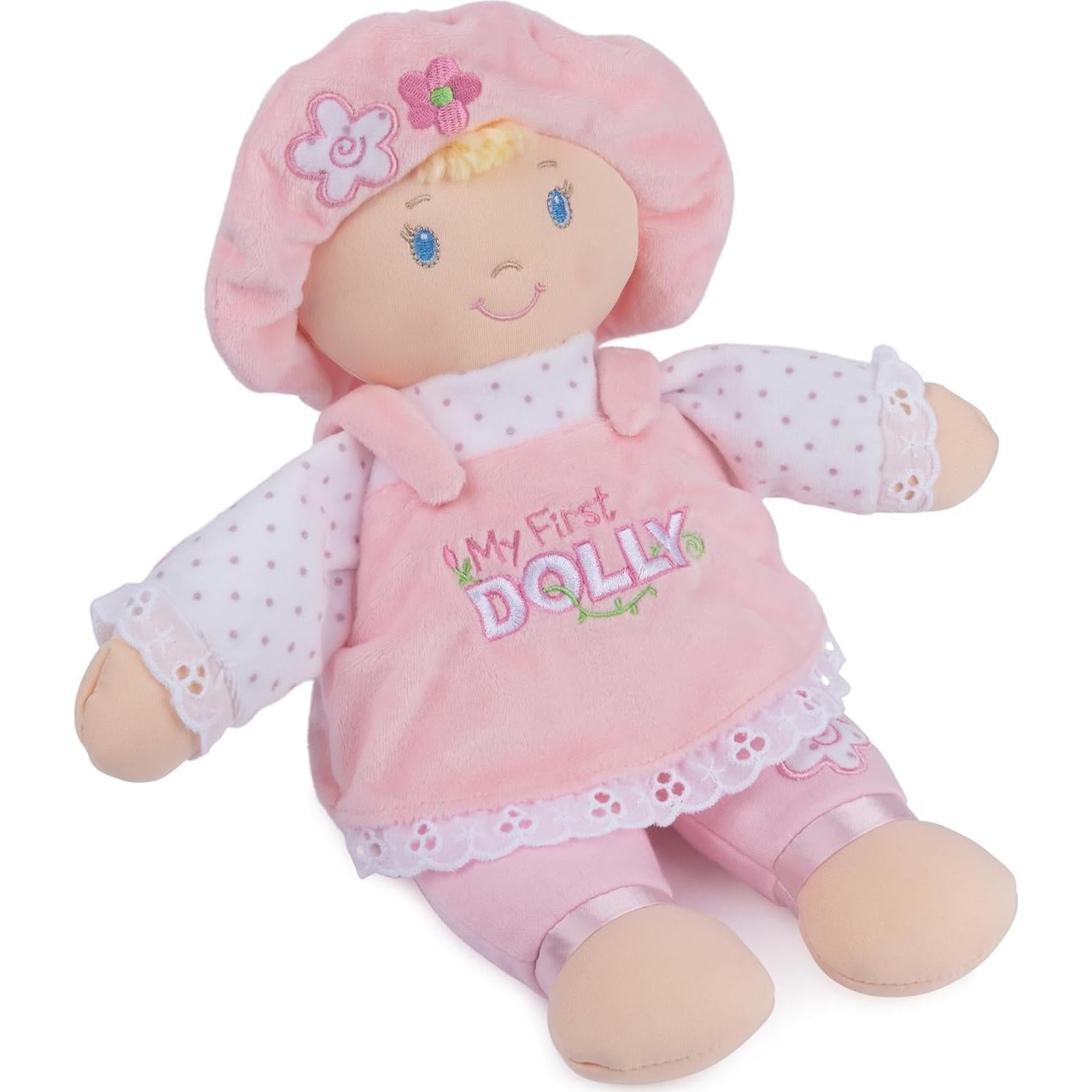 Muñeca de Peluche GUND Mi Primer Muñeca 33 cm Rosa/Blanco