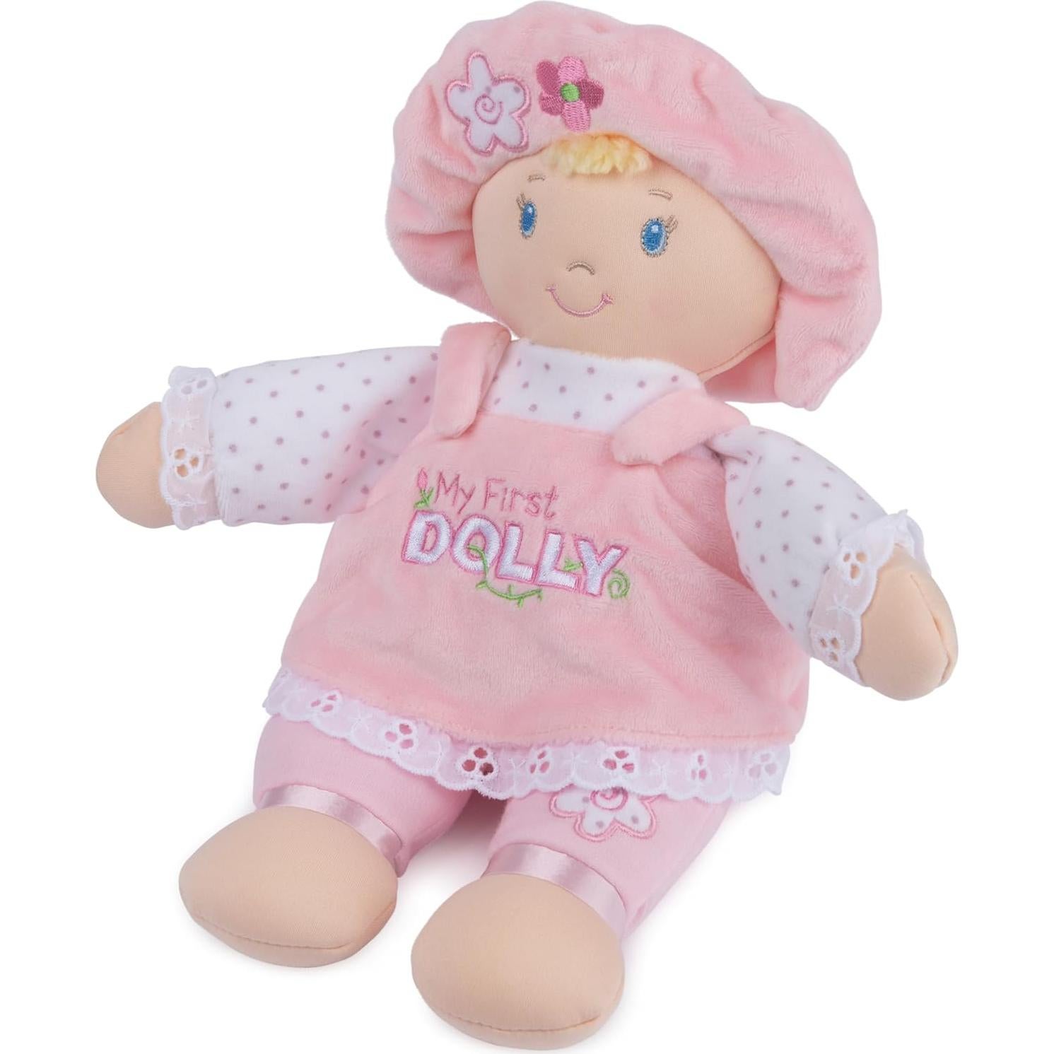 Muñeca de Peluche GUND Mi Primer Muñeca 33 cm Rosa/Blanco