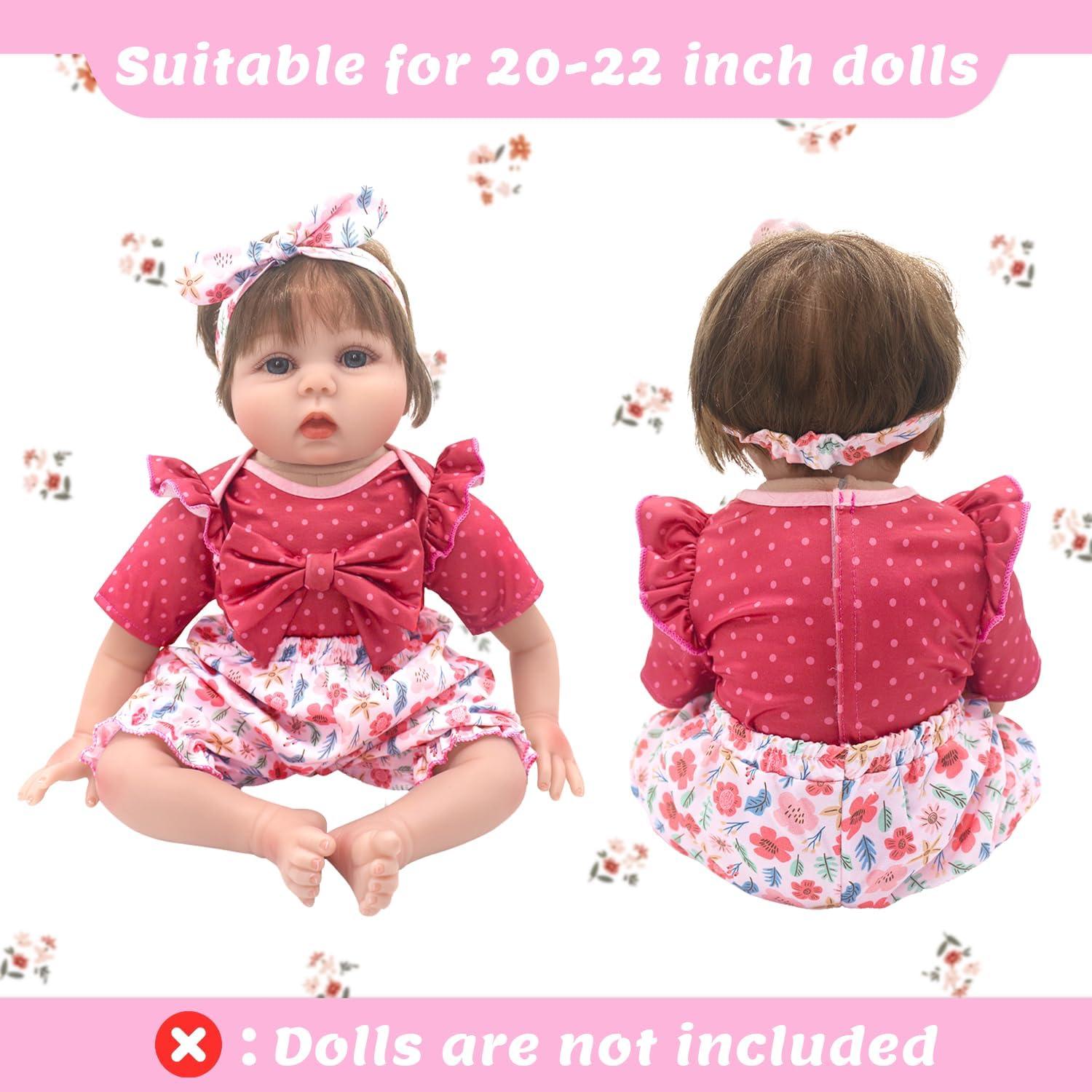 Ropa de Muñeca ECORELF 20-22 Pulgadas, 2 Conjuntos y Accesorios