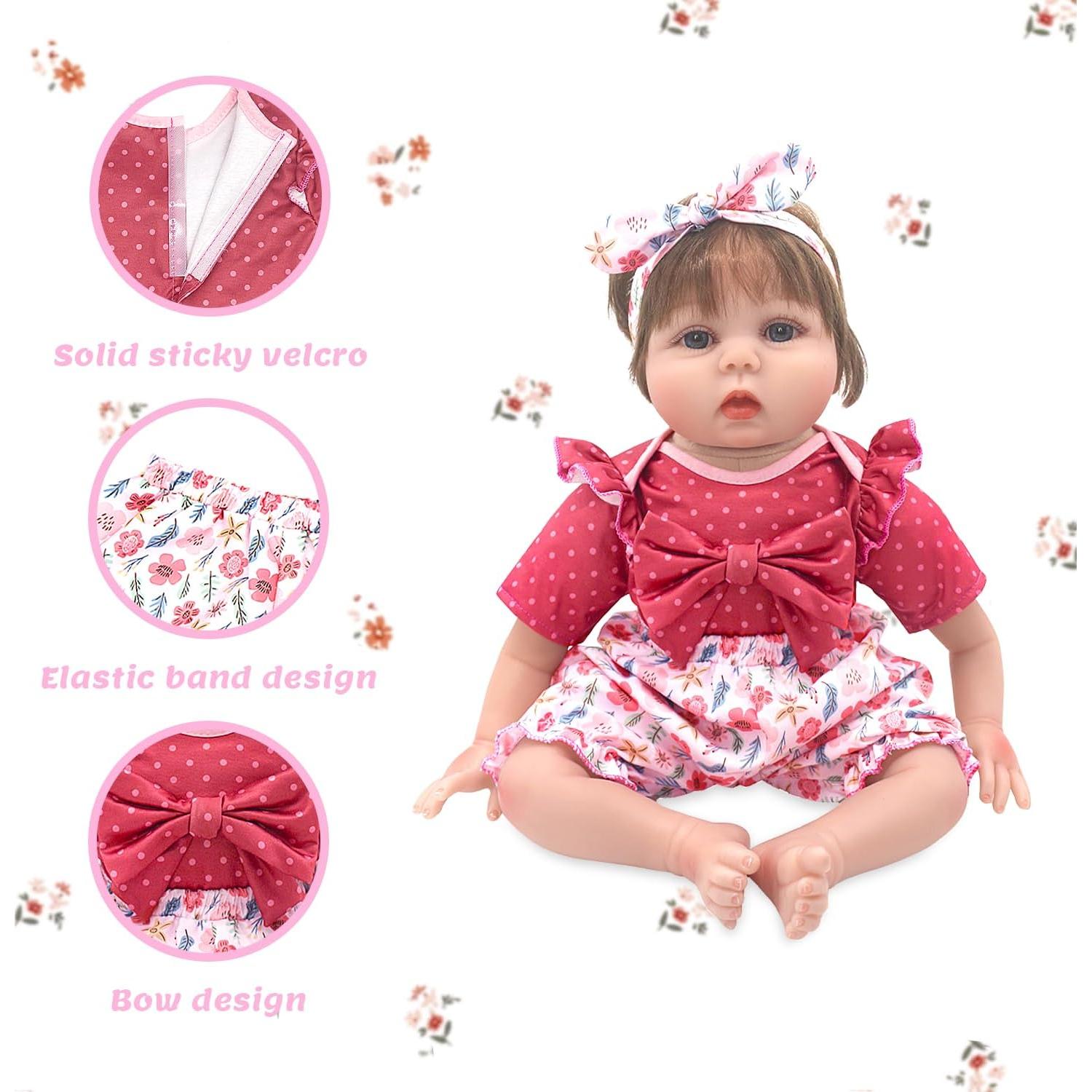 Ropa de Muñeca ECORELF 20-22 Pulgadas, 2 Conjuntos y Accesorios