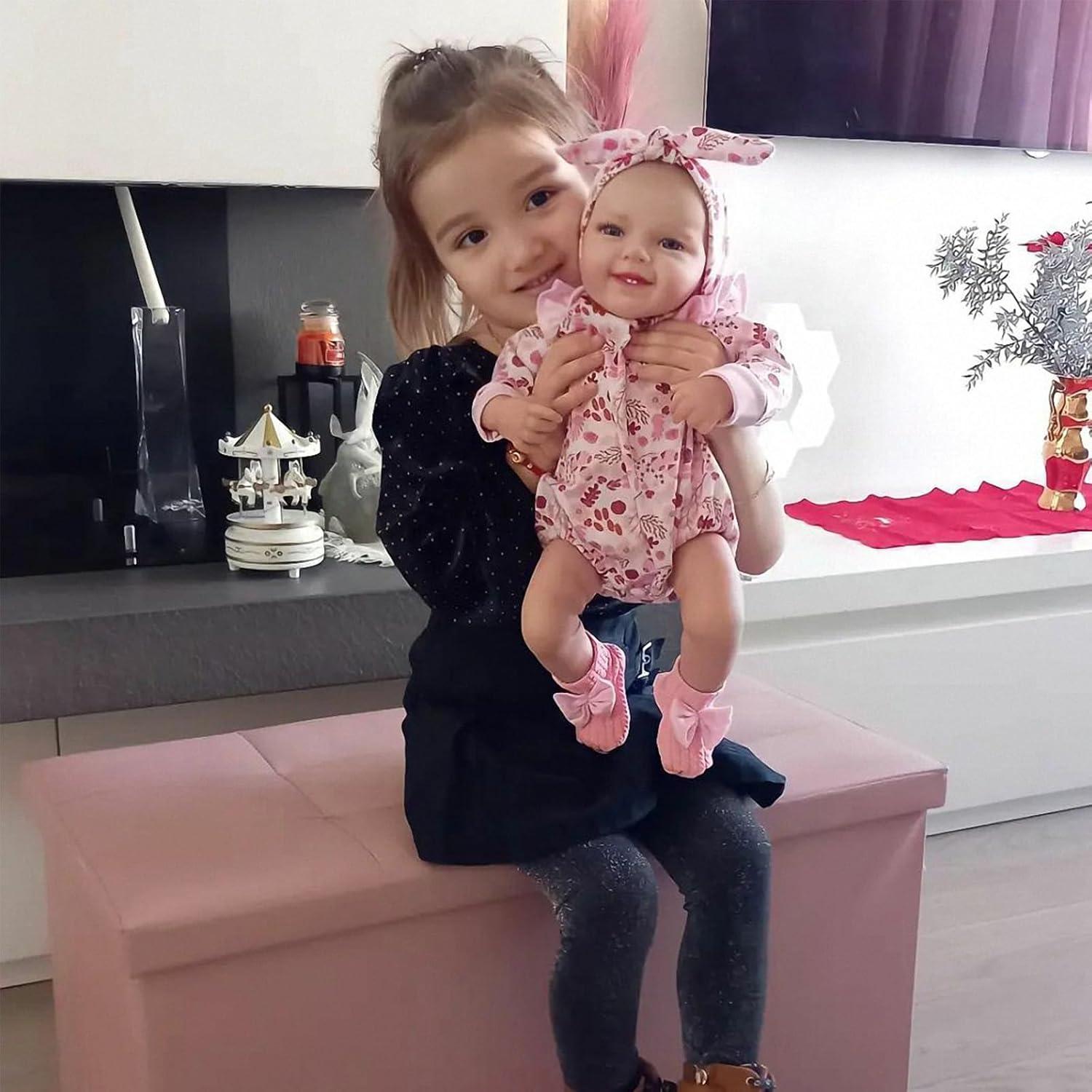 Muñeca Reborn Realista BABESIDE Leen 50 cm para Niños 3+