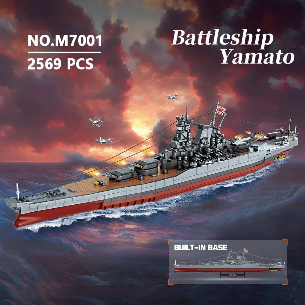 MISINI M7001 Acorazado Yamato 2569 Piezas Bloques de Construcción