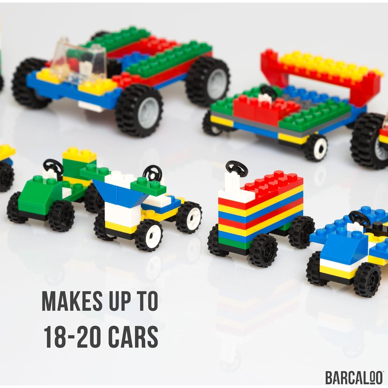 Juego de Ruedas y Ejes Barcaloo 400 Piezas para Construcción