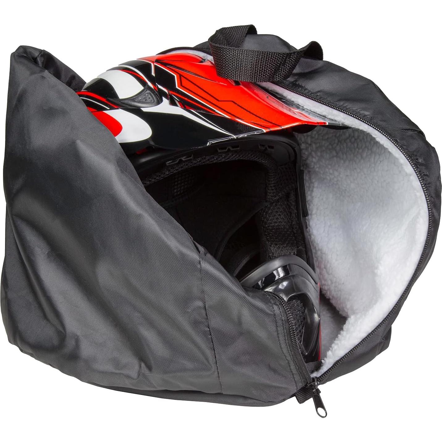 Bolsa de Casco Motocicleta Raider BCS-8B Deluxe Nylon Negro