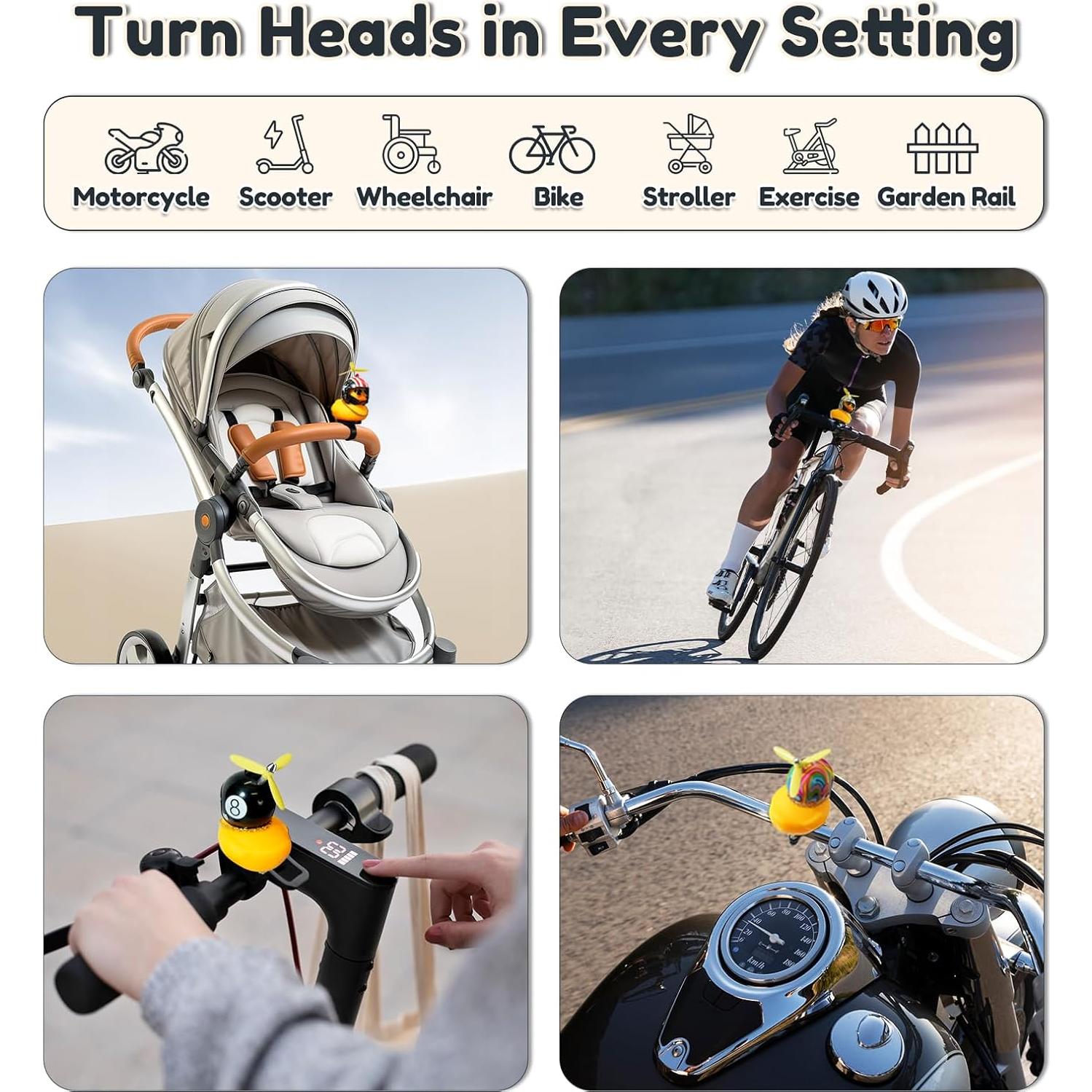 Timbre de Bicicleta Pato de Goma Empathech - Tiburón Negro